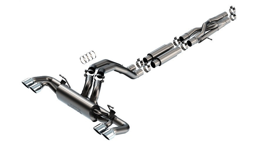 Borla 140893cb: 21-22 Jeep Wrangler Rubicon 392 6.4L V8 at 4WD 4DR ATAK Cat-Back Exhaust - Coated Black