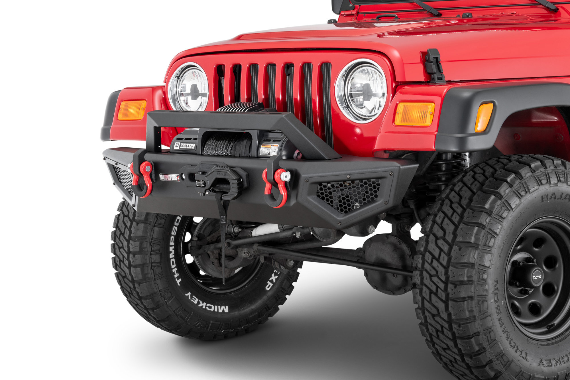 Carnivore Front & Rear Bumper Combo for 8706 Jeep Wrangler YJ & TJ