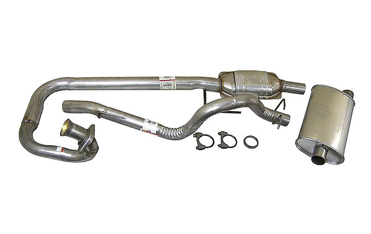 Crown Automotive 52018934K Complete Exhaust Kit for 97-99 Jeep Wrangler TJ  with  Engine | Quadratec