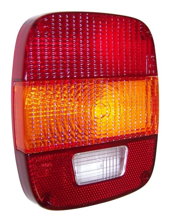 Crown Automotive 83501003 Euro Tail Light Lens for 87-95 Jeep Wrangler YJ  Export Applications | Quadratec