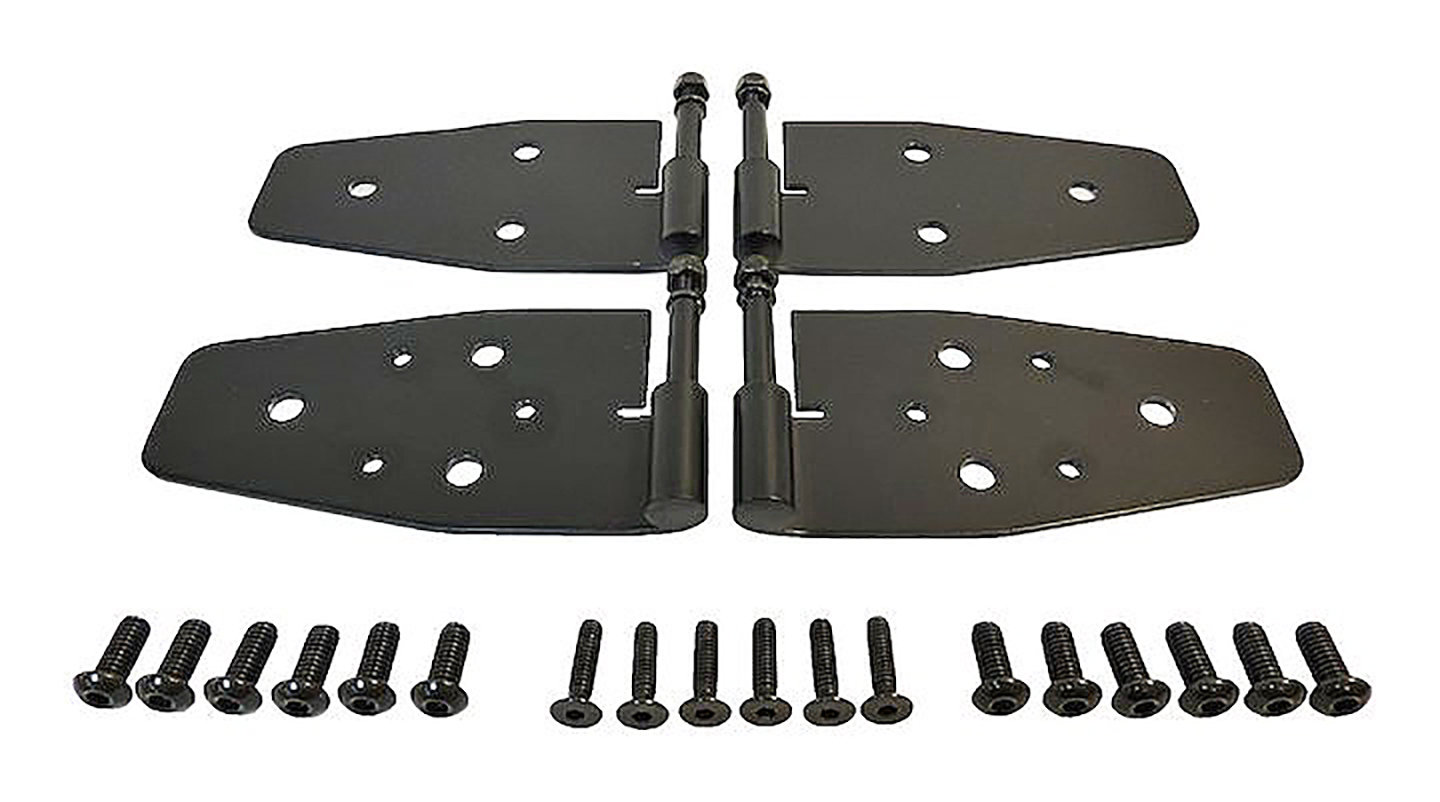 Crown Automotive RT34094 Black Stainless Steel Door Hinge Set for 88-06 Jeep  Wrangler YJ, TJ & Unlimited | Quadratec