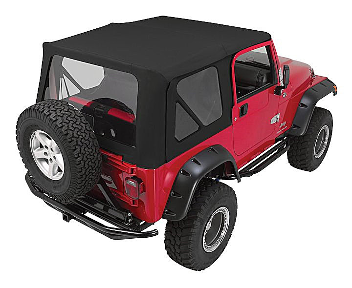 Crown Automotive Complete Soft Top with Clear Windows for 97-06 Jeep  Wrangler TJ | Quadratec