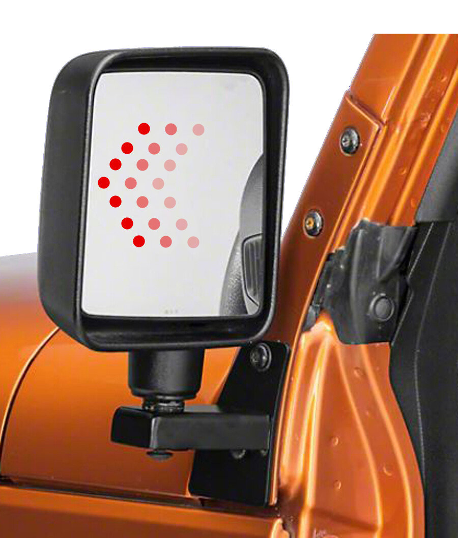 Delta Tech 03-6587-MIRS Mirrors with Sequential LED Turn Signal