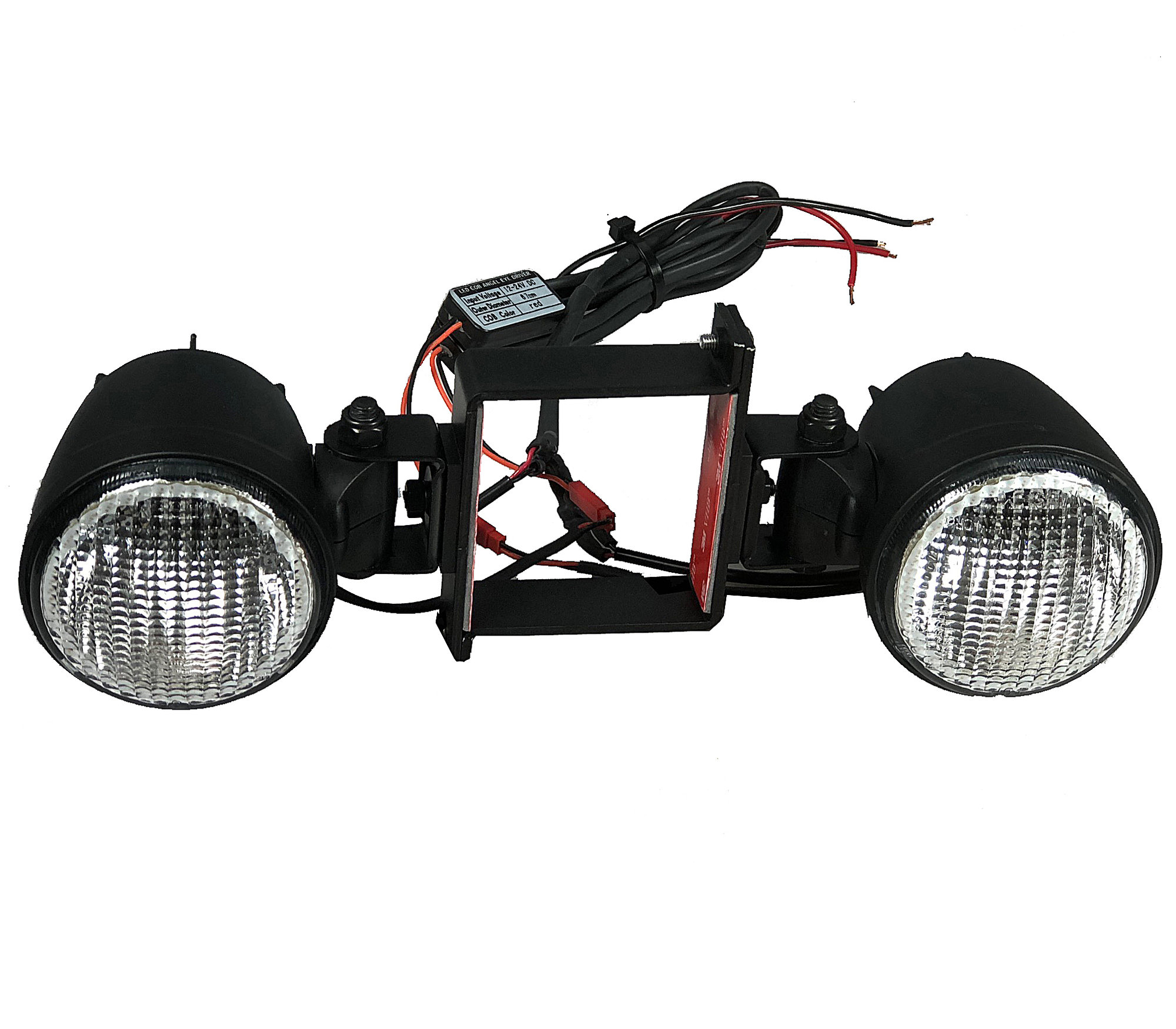 Delta Tech 016588BULH Bullet LED Backup Lights with Red Halo Stop