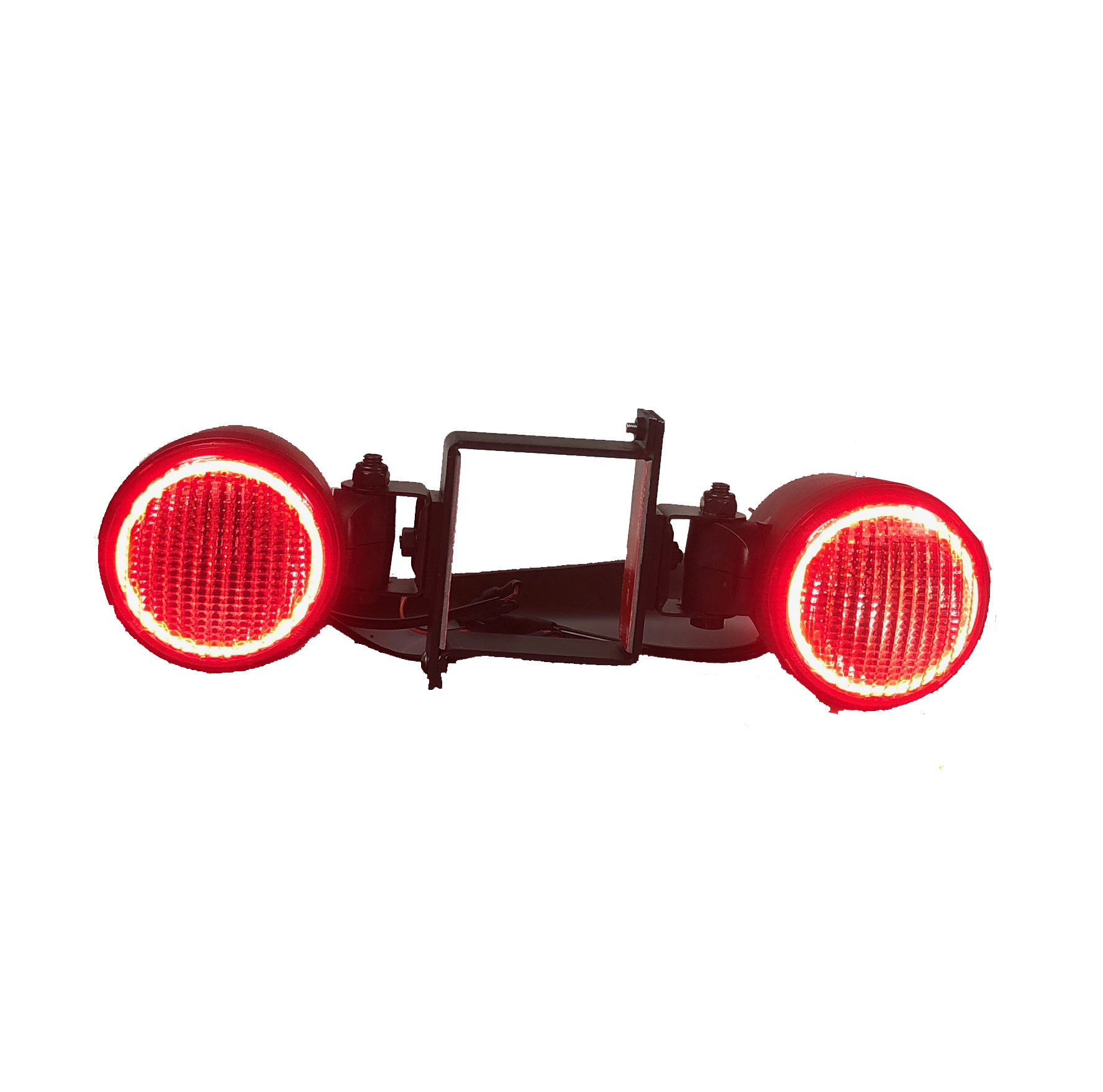 Delta Tech 016588BULH Bullet LED Backup Lights with Red Halo Stop