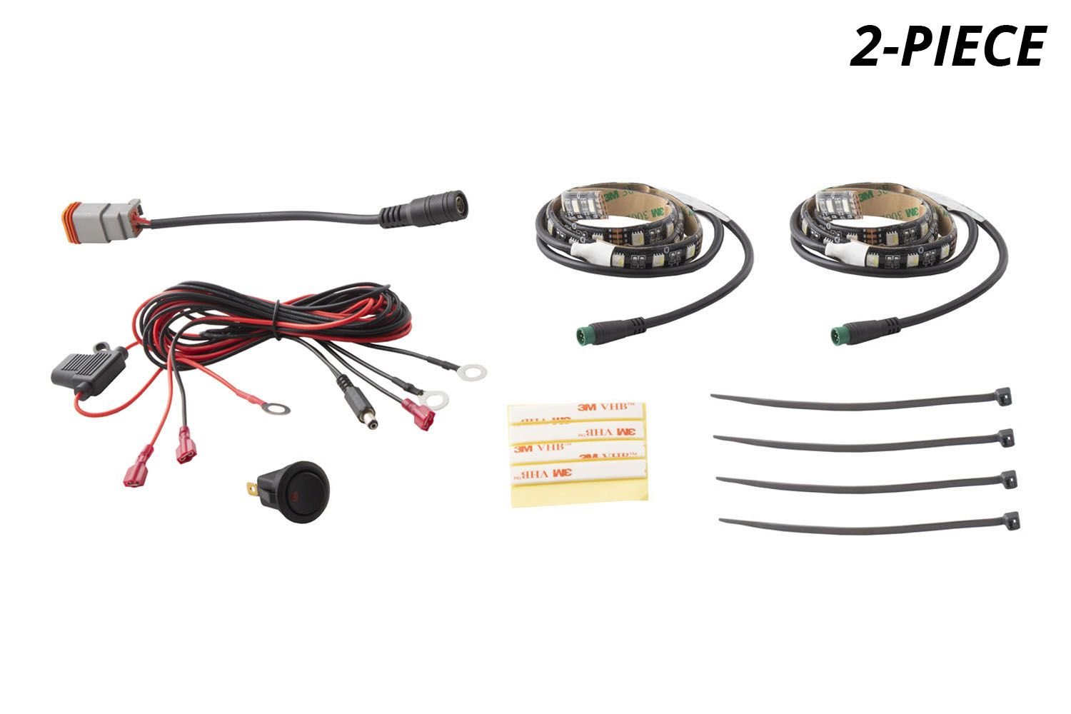 Diode Dynamics RGBW Multicolor Grille LED Kit Quadratec