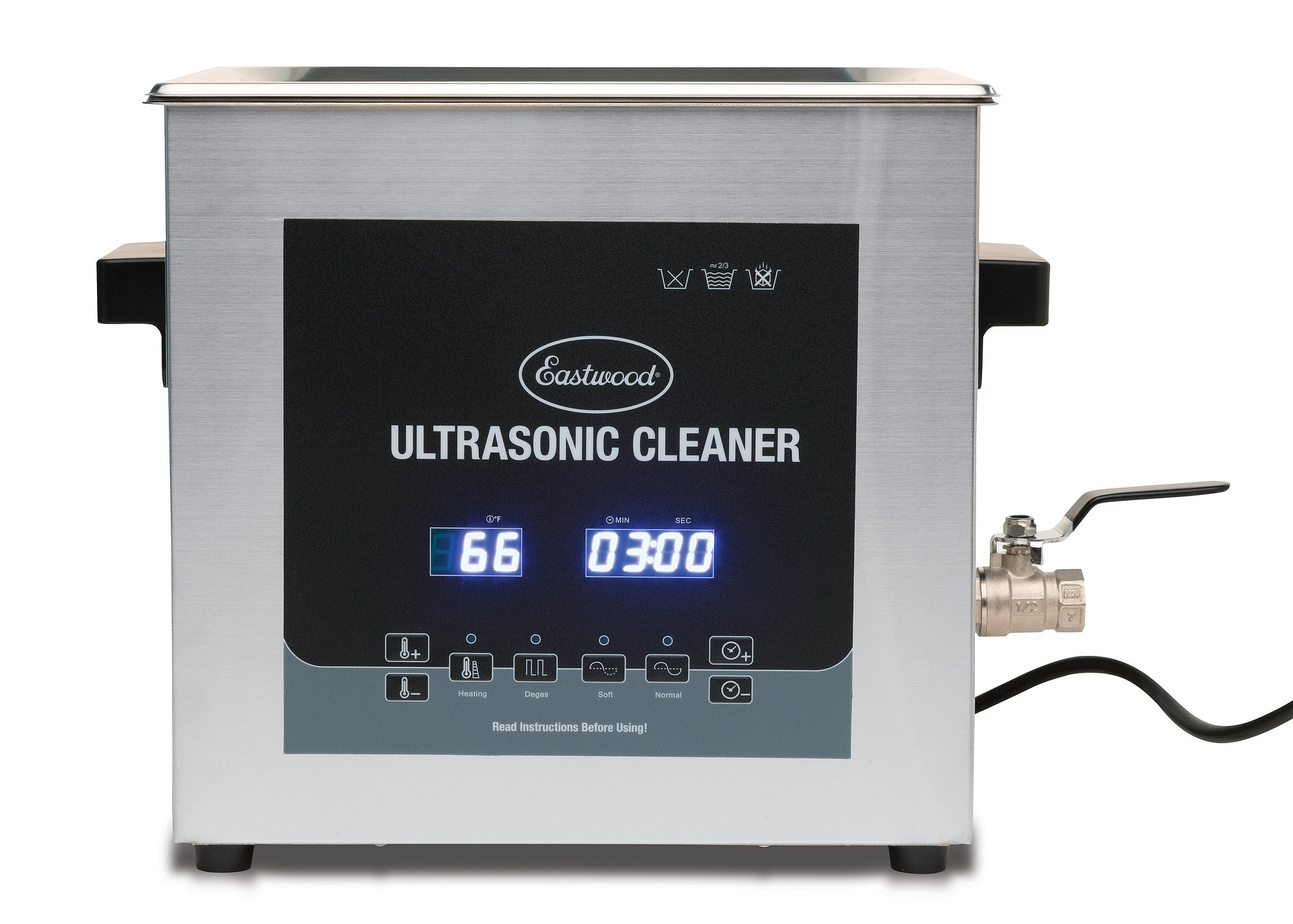 Eastwood 33968 6L Heated Ultrasonic Cleaner with Degas Quadratec