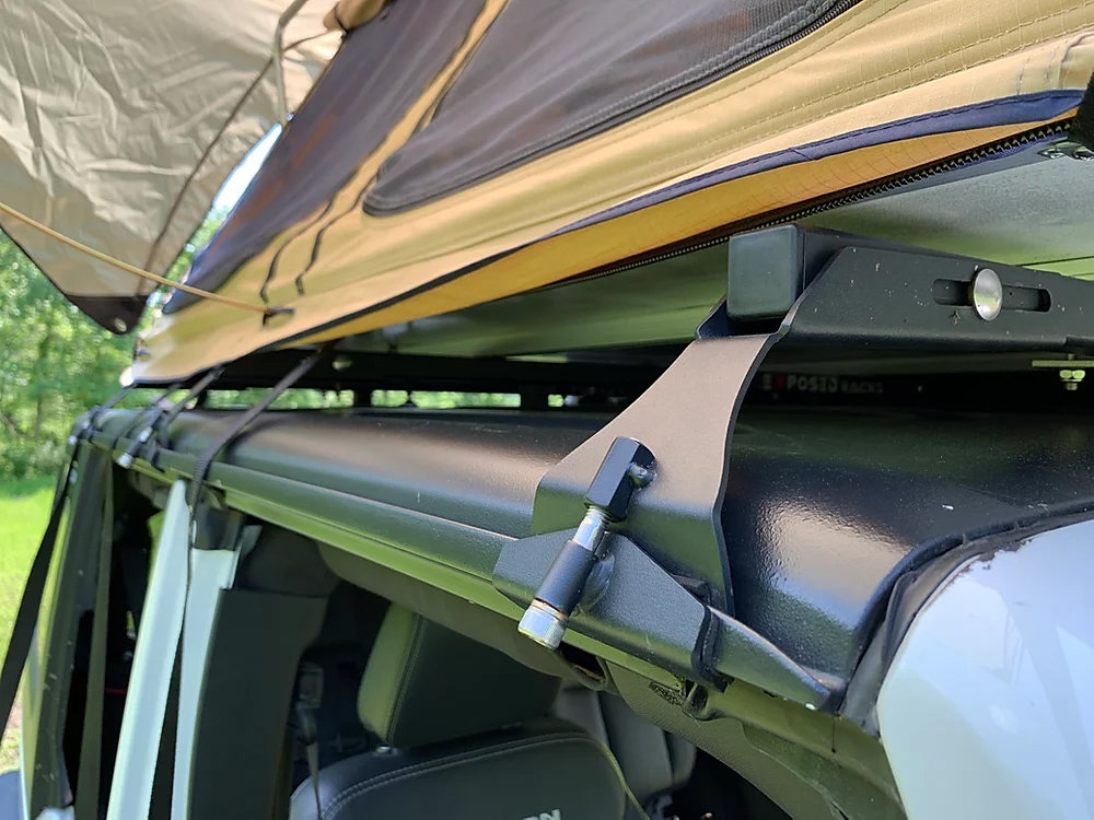 Exposed Racks Hardtop Tent Roof Rack for 07-18 Jeep Wrangler Unlimited JK  4-Door | Quadratec