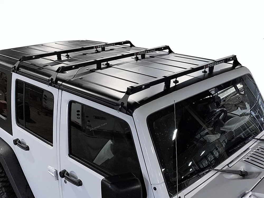 Exposed Racks Hardtop Tent Roof Rack For 07 18 Jeep Wrangler Unlimited