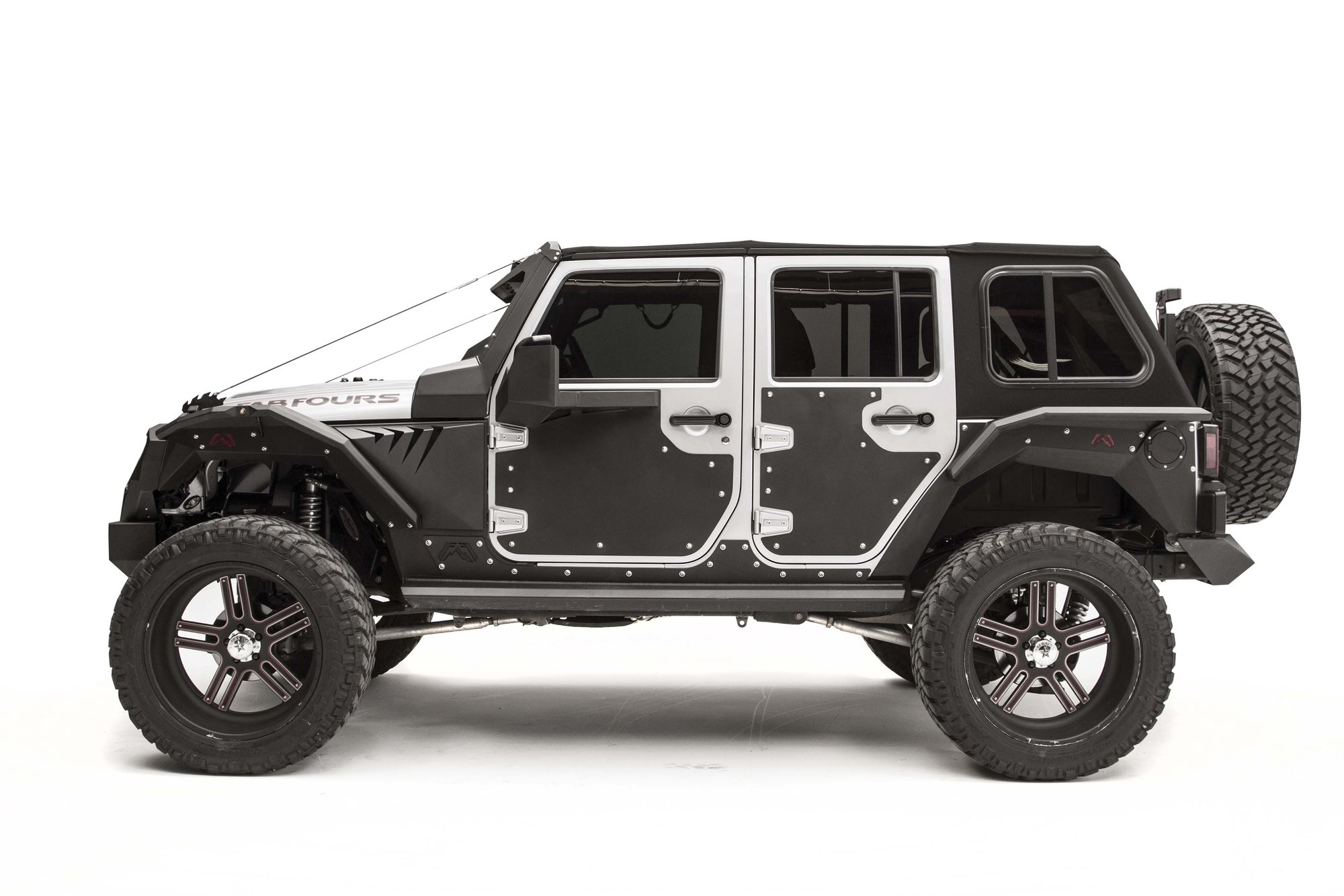 Fab Fours Door Skin Armor for 07-18 Jeep Wrangler JK