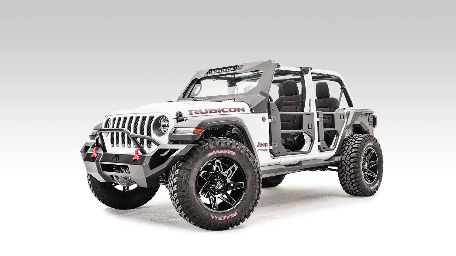 Fab Fours Half Tube Doors for 18-21 Jeep Wrangler JL & Gladiator JT |  Quadratec