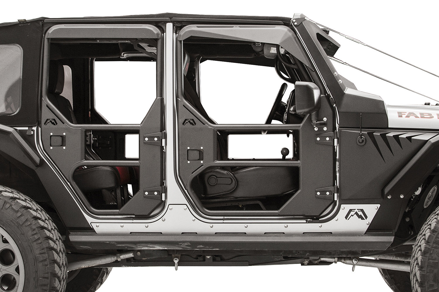 Fab Fours Full Tube Doors for 07-18 Jeep Wrangler JK | Quadratec