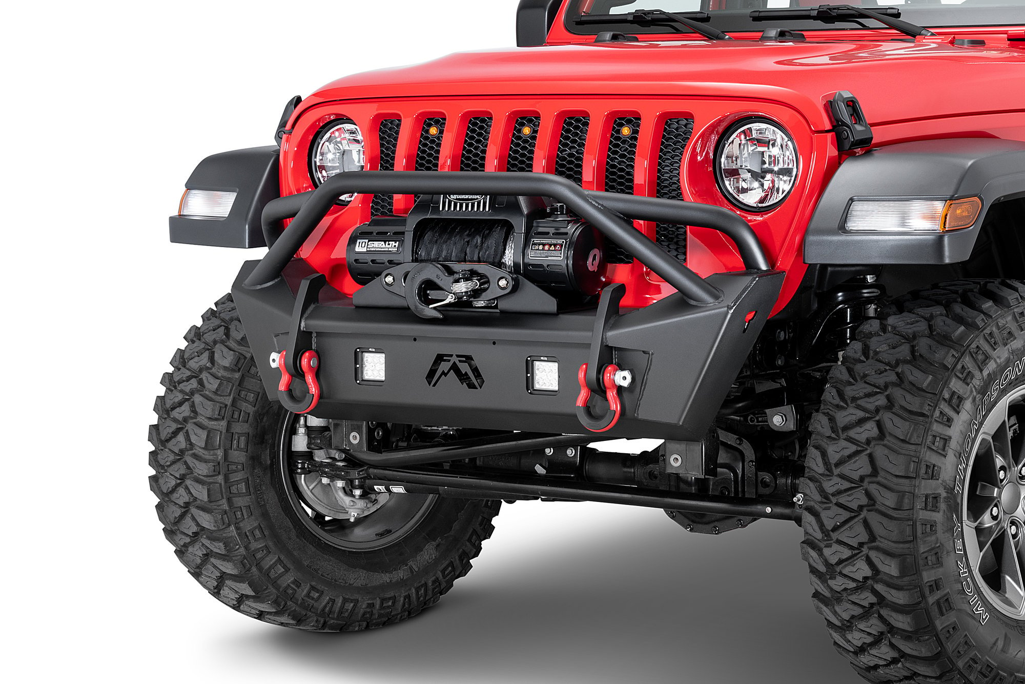 Fab Fours Front Stubby Bumper for 18-22 Jeep Wrangler JL & Gladiator JT |  Quadratec
