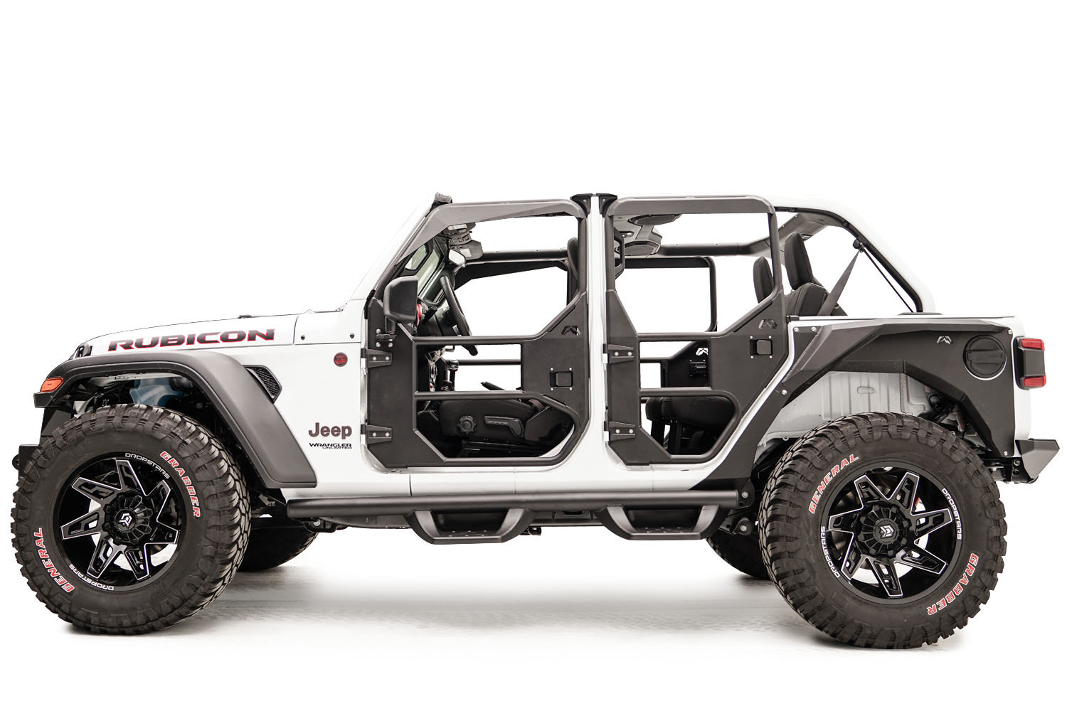 Fab Fours Full Tube Doors for 18-21 Jeep Wrangler JL & Gladiator JT |  Quadratec