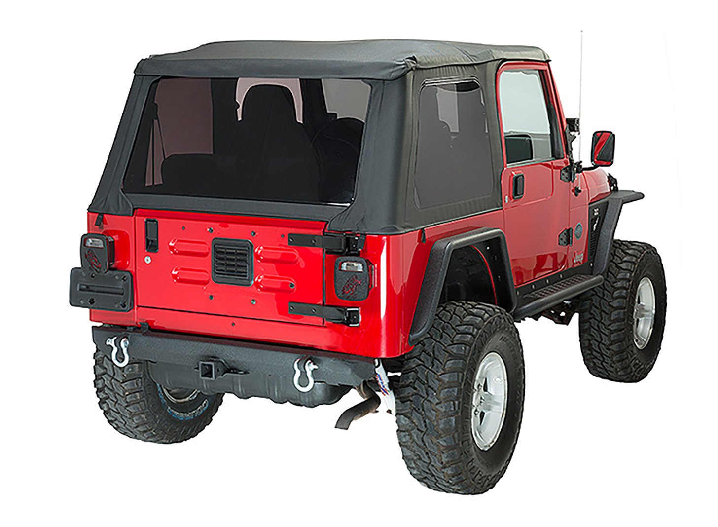 Fishbone Offroad FB22217 Rear Bumper with Receiver Hitch for 87-06 Jeep  Wrangler YJ, TJ, and 04-06 Unlimited LJ | Quadratec