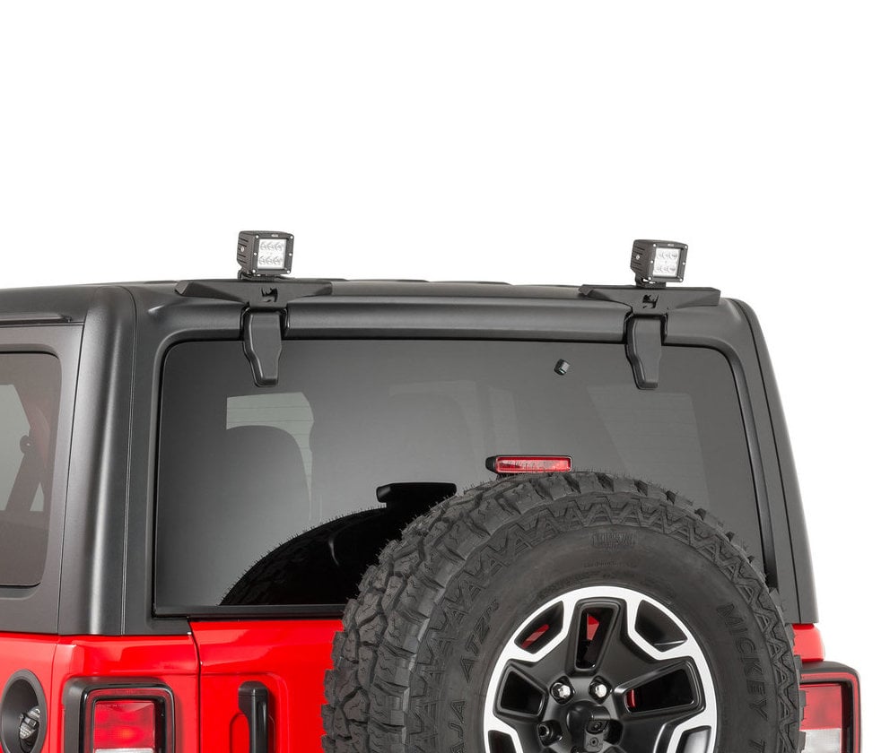 Go Rhino 599502T Rear Liftgate Window Hinge Light Mount Kit for 18-21 Jeep  Wrangler JL Unlimited | Quadratec