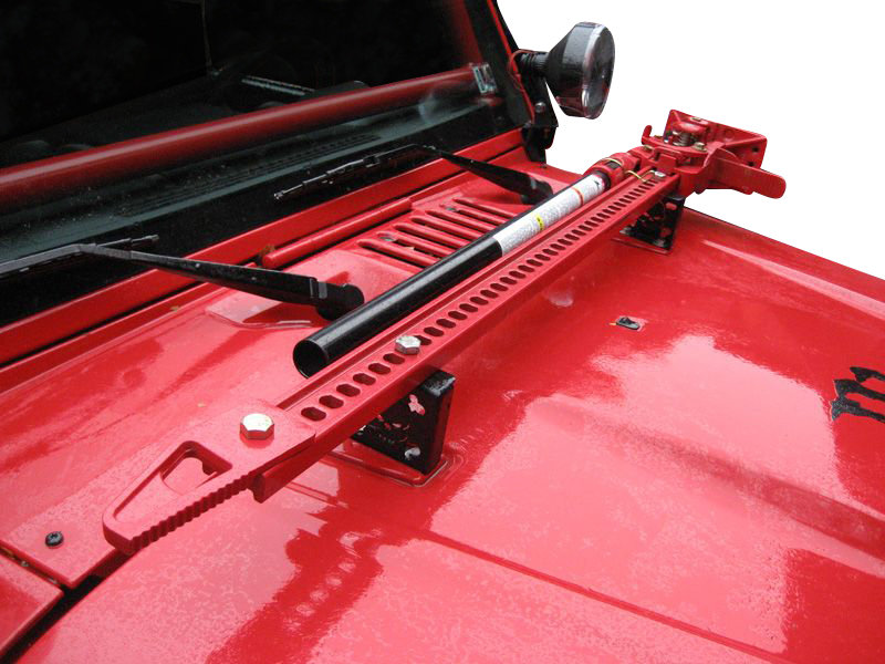 [SR] Hi-Lift Jack Holder Hood Mounting Bracket For Jeep Wrangler 07-18 JK / JKU - Foto 12