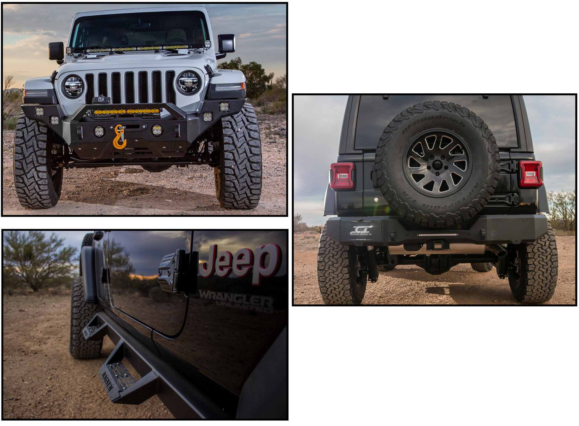 Magnum by Raptor Series RT Series Front Full Width Bumper with Rear ...