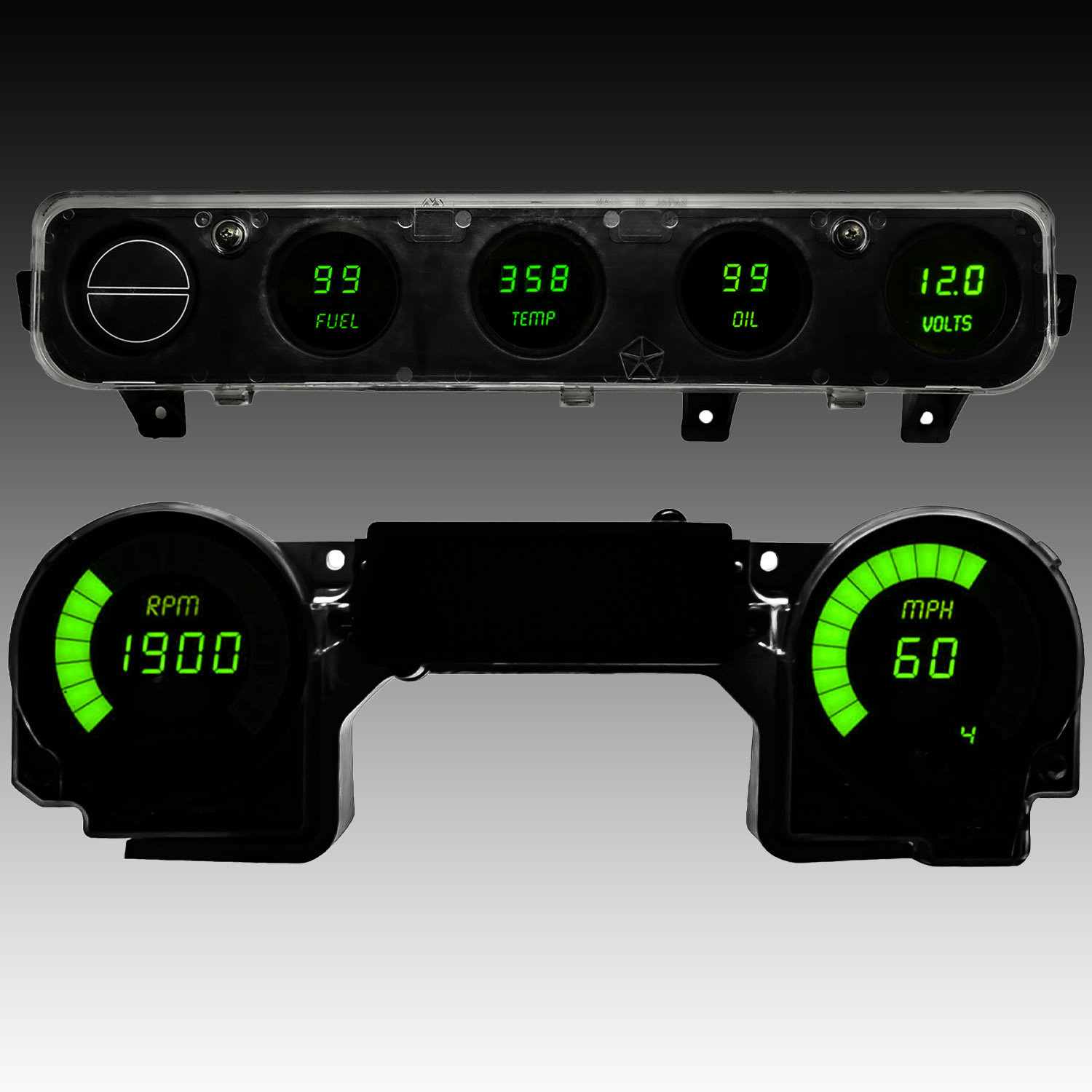 Intellitronix LED Digital Gauge Panel for 92-95 Jeep Wrangler YJ | Quadratec