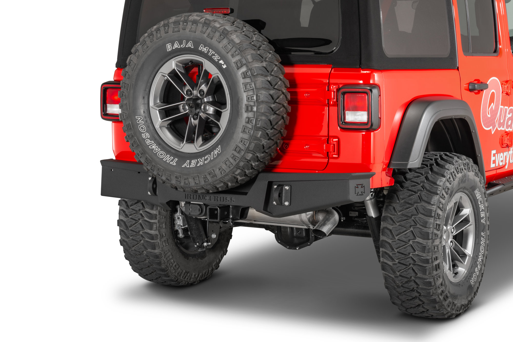 Iron Cross Automotive Stubby Rear Bumper for 18-21 Jeep Wrangler JL |  Quadratec