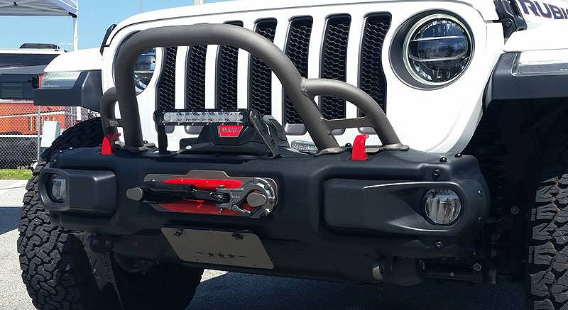 Maximus-3 Front LicensePlate Bracket for 18-19 Jeep Wrangler JL with  Factory Steel Bumper | Quadratec