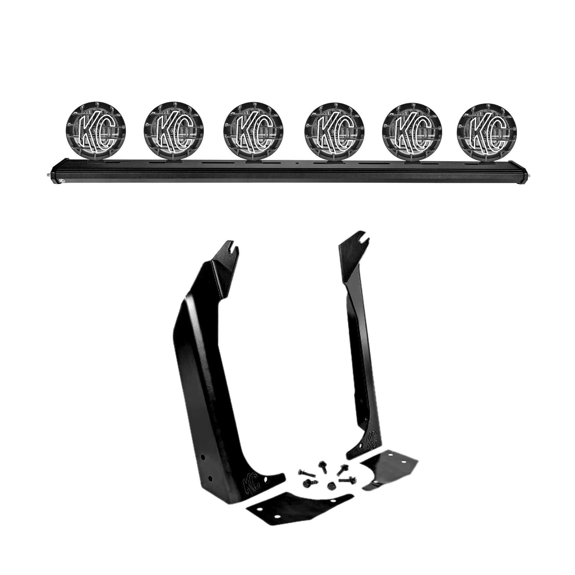 KC HiLiTES 50" Overhead Xross Bar Light Mount Kit for 9706 Jeep