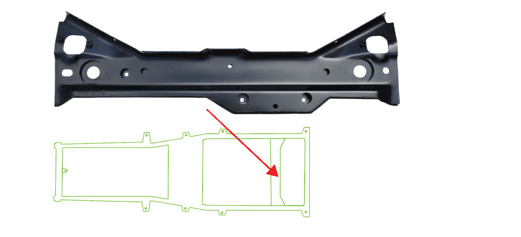 Key Parts 0485-260 Gas Tank Support Frame Crossmember for 97-06 Jeep  Wrangler TJ | Quadratec