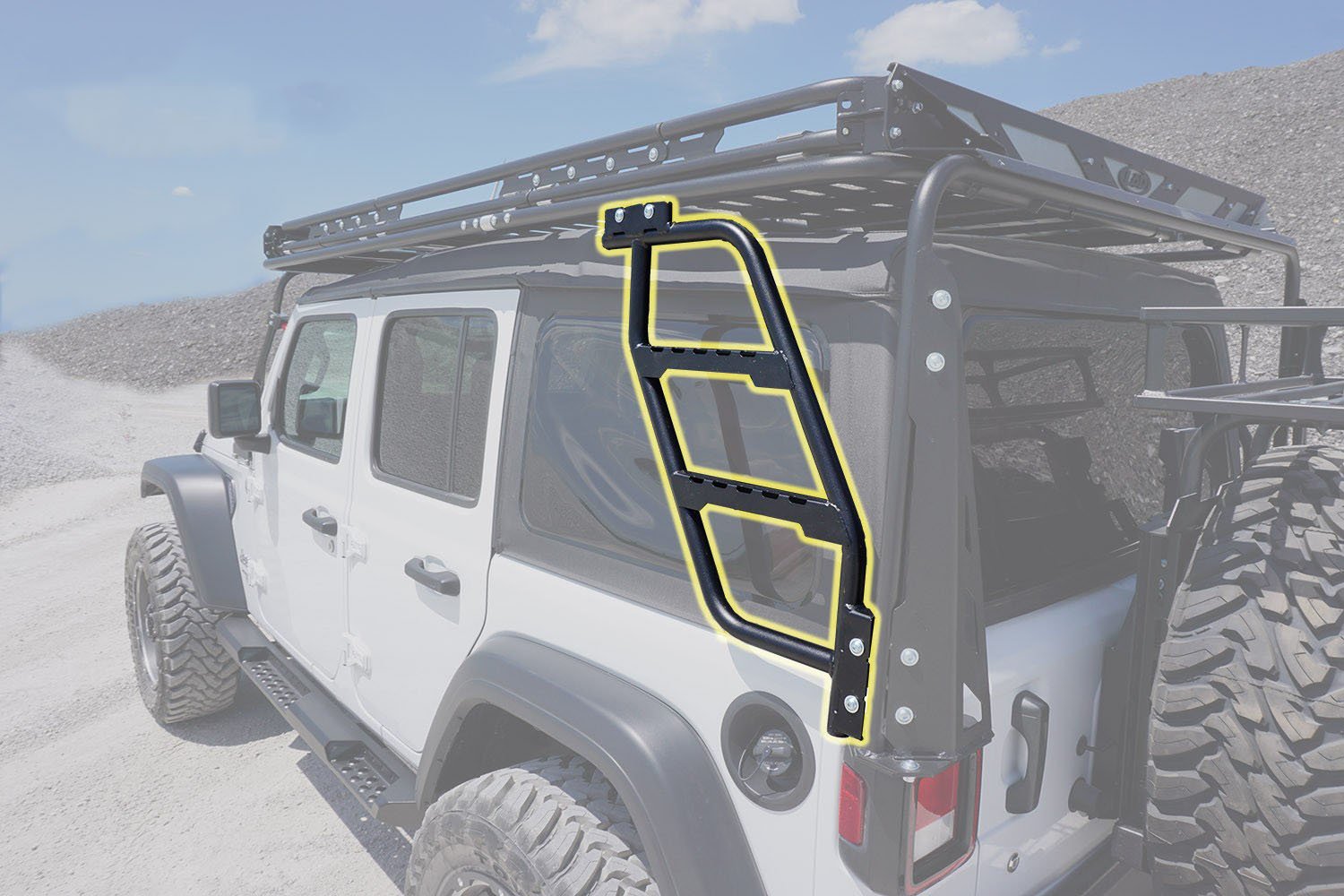 LoD Destroyer Rack Ladder for 07-20 Jeep Wrangler JK & JL Unlimited 4-Door  | Quadratec