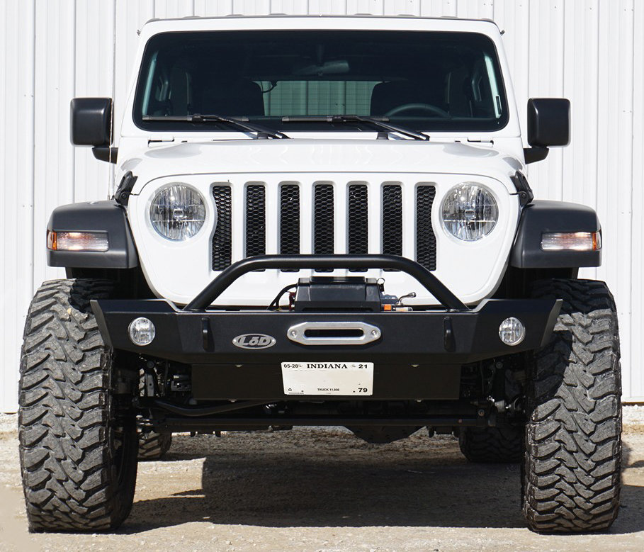 LoD Offroad JLP0720 Signature License Plate Front Bumper Under Mount for  07-21 Jeep Wrangler JK, JL, & Gladiator JT | Quadratec