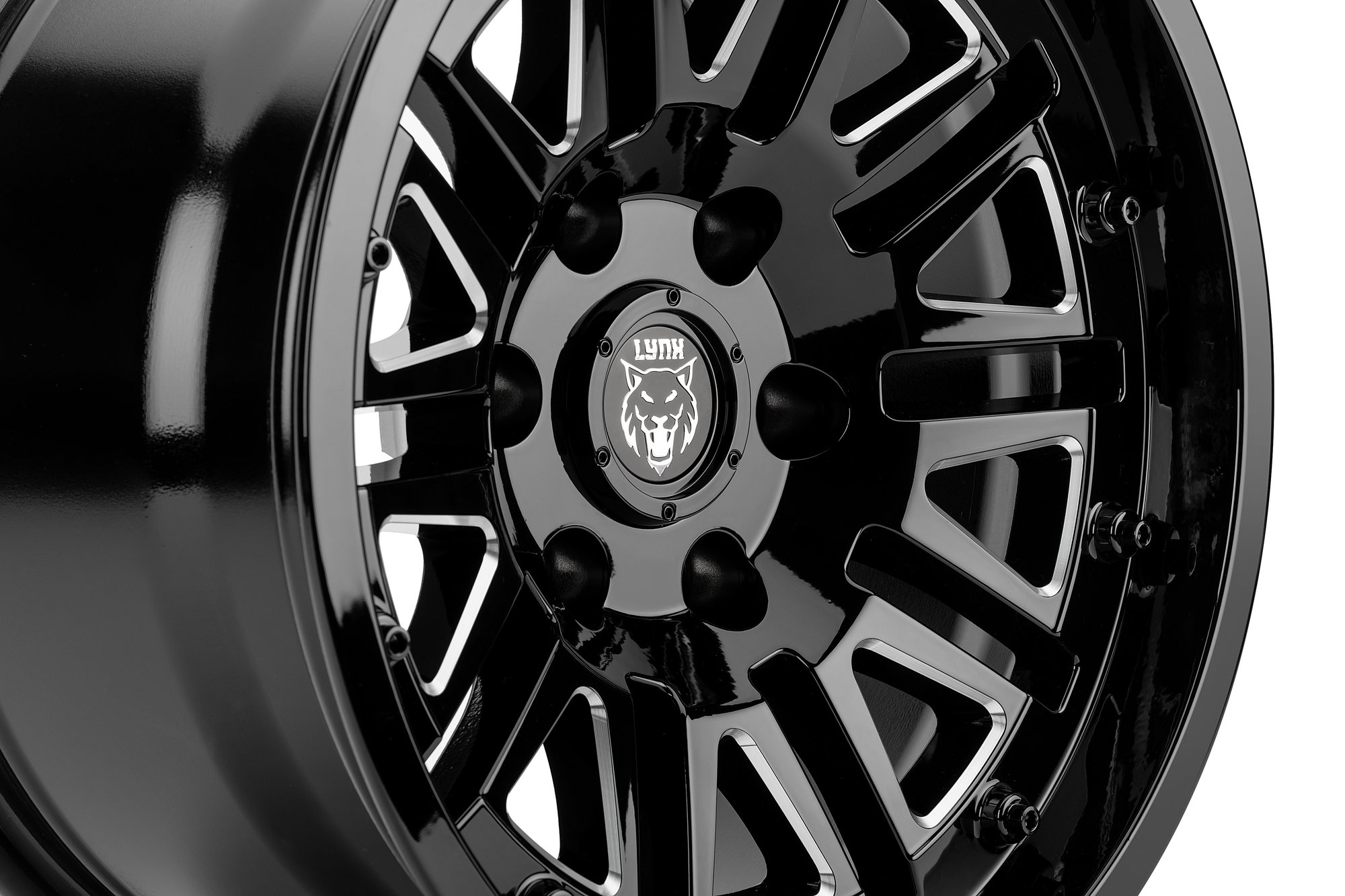 Rough Country 92 Series Wheel | Machined One-Piece | Gloss Black | 20x12 |  6x5.5 | -44mm