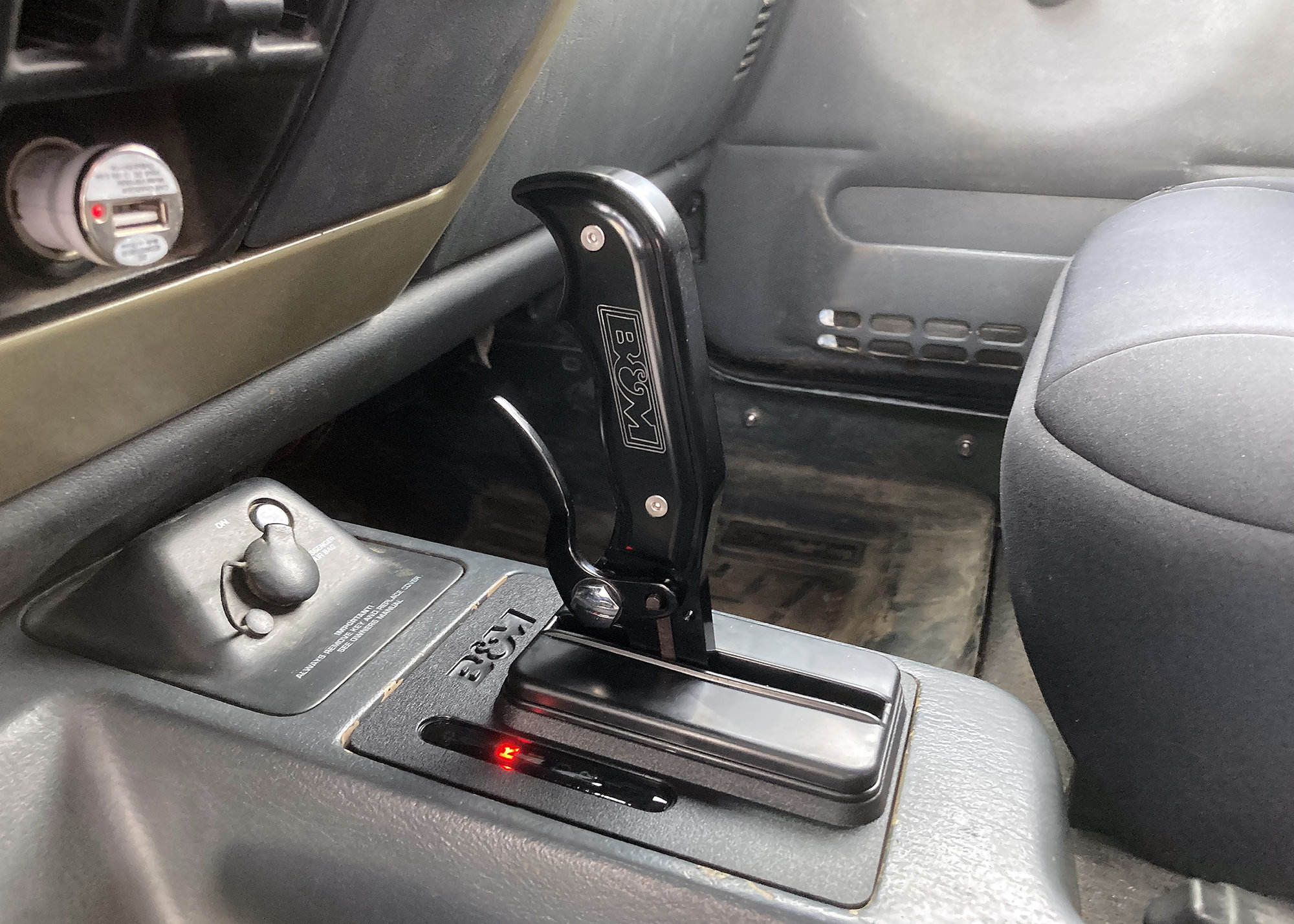 B&M Racing 81187 Magnum Grip Pro Stick Shifter for 97-06 Jeep Wrangler TJ  and 87-96 Cherokee XJ & Comanche MJ with Automatic Transmission | Quadratec