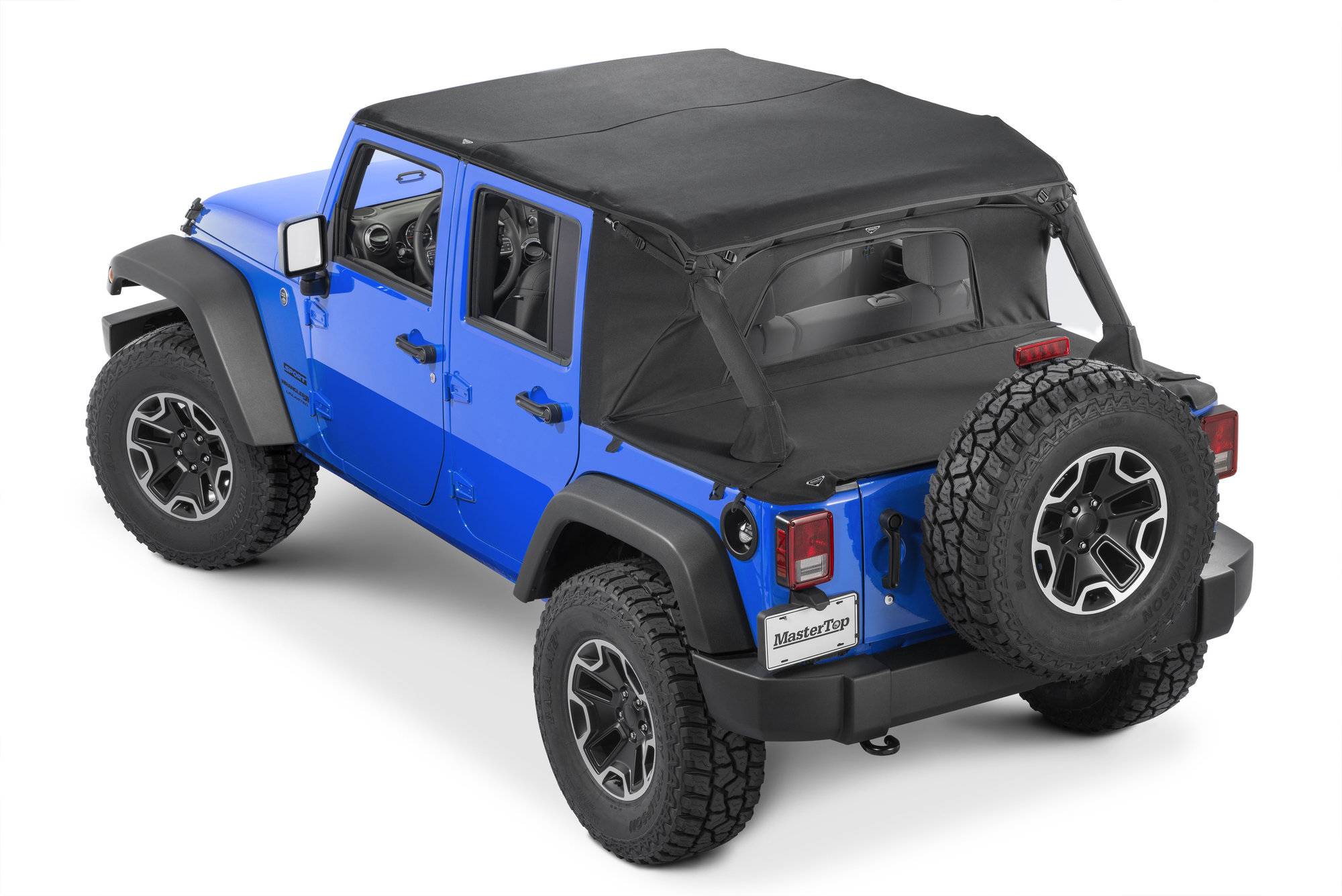 Mastertop Ultimate Summer Combo Tops In Mastertwill Fabric For 07 18 Jeep Wrangler Jk Unlimited 4 Door