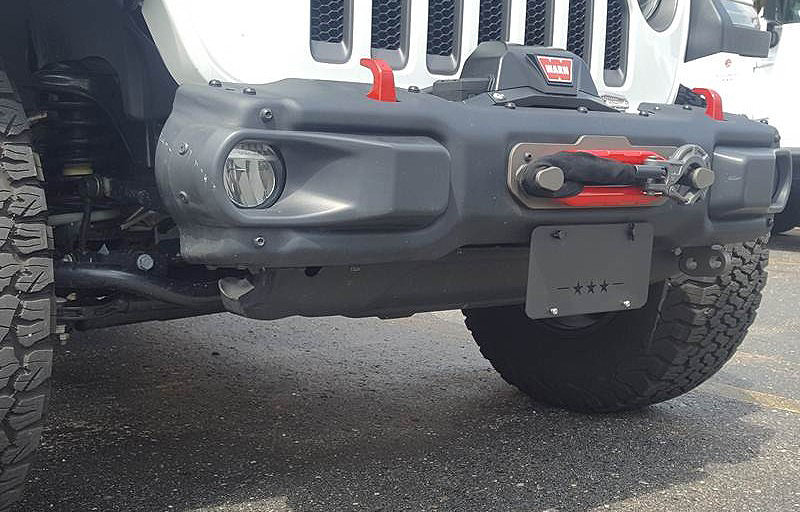 Maximus-3 Front LicensePlate Bracket for 18-19 Jeep Wrangler JL with