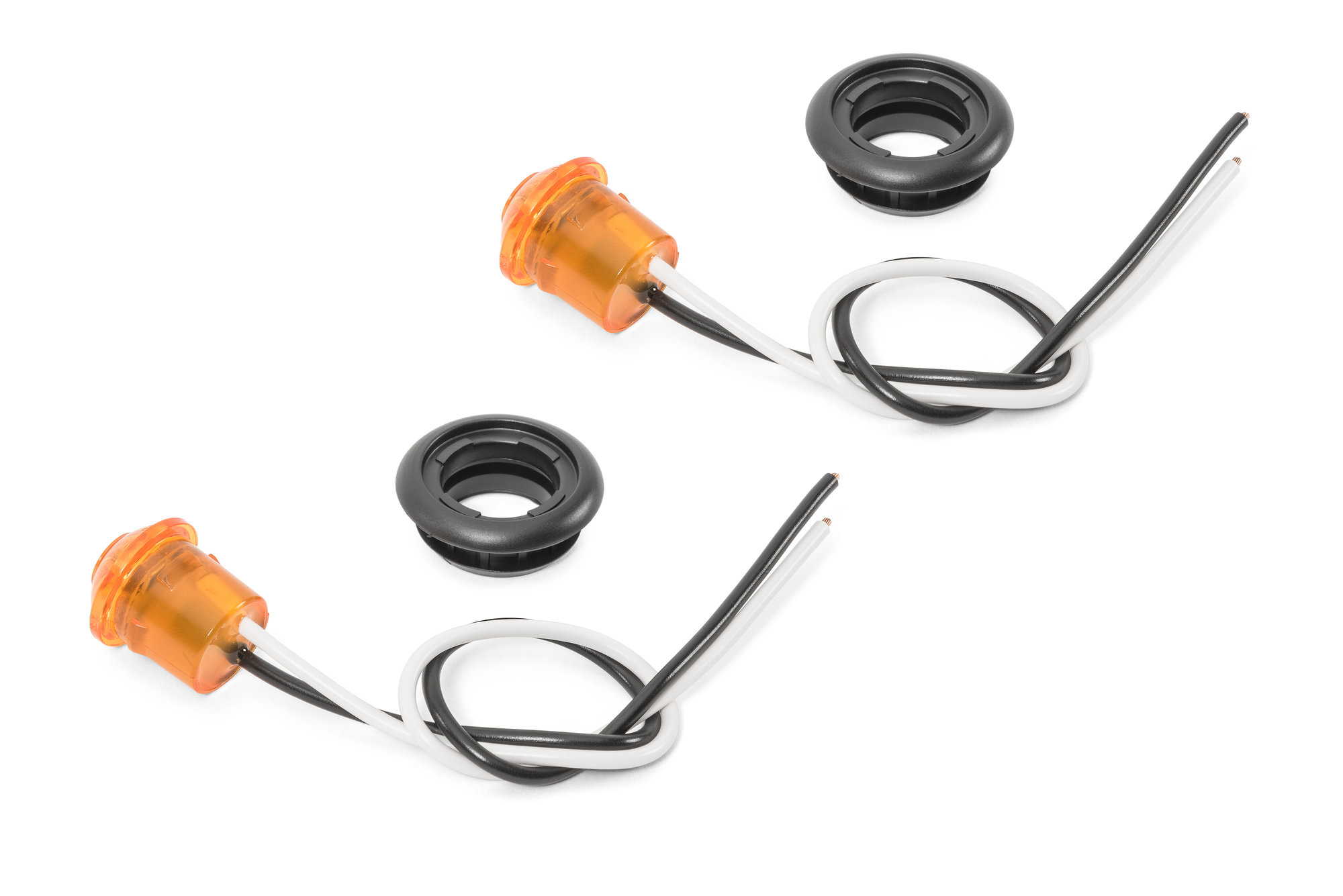 MCE Fenders 3/4" Amber LED Marker Light Pair for MCE Fenders Flares