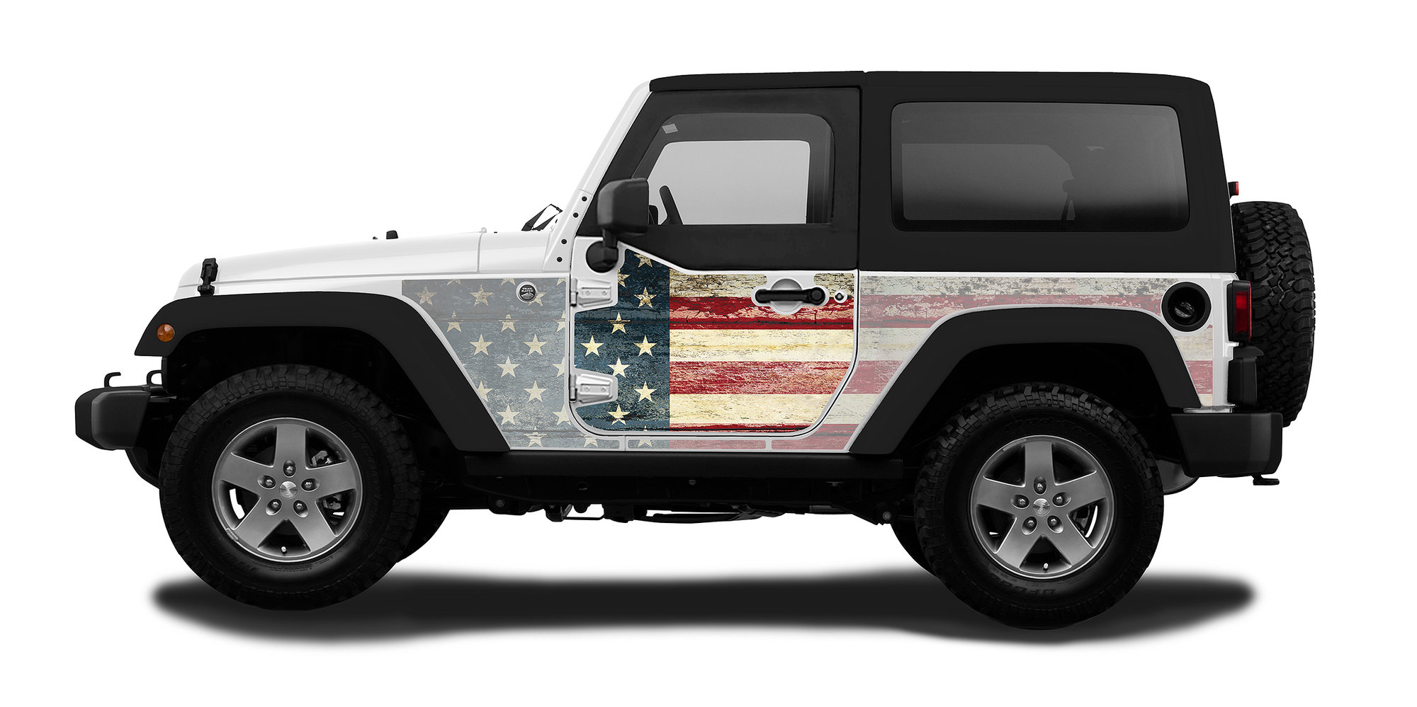Mek magnet magnetic half door armor kit for 07 18 jeep wrangler jk 2