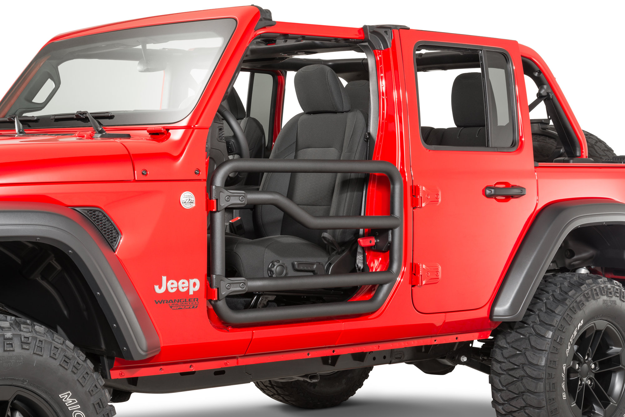 Mopar 77072496 Front Tube Doors for 18-21 Jeep Wrangler JL | Quadratec