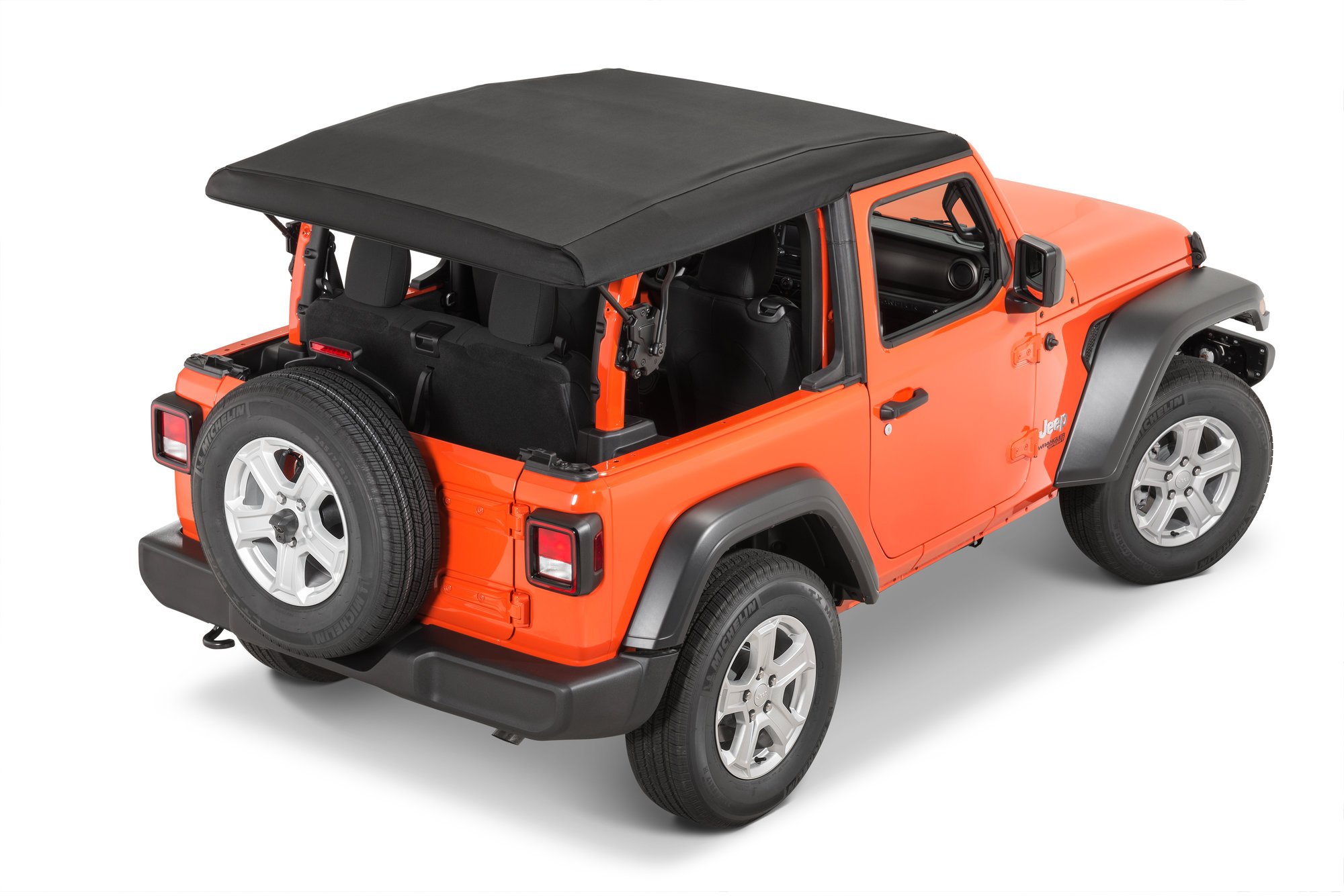 Mopar Black Twill Soft Top Kit for 18-22 Jeep Wrangler JL 2-Door | Quadratec