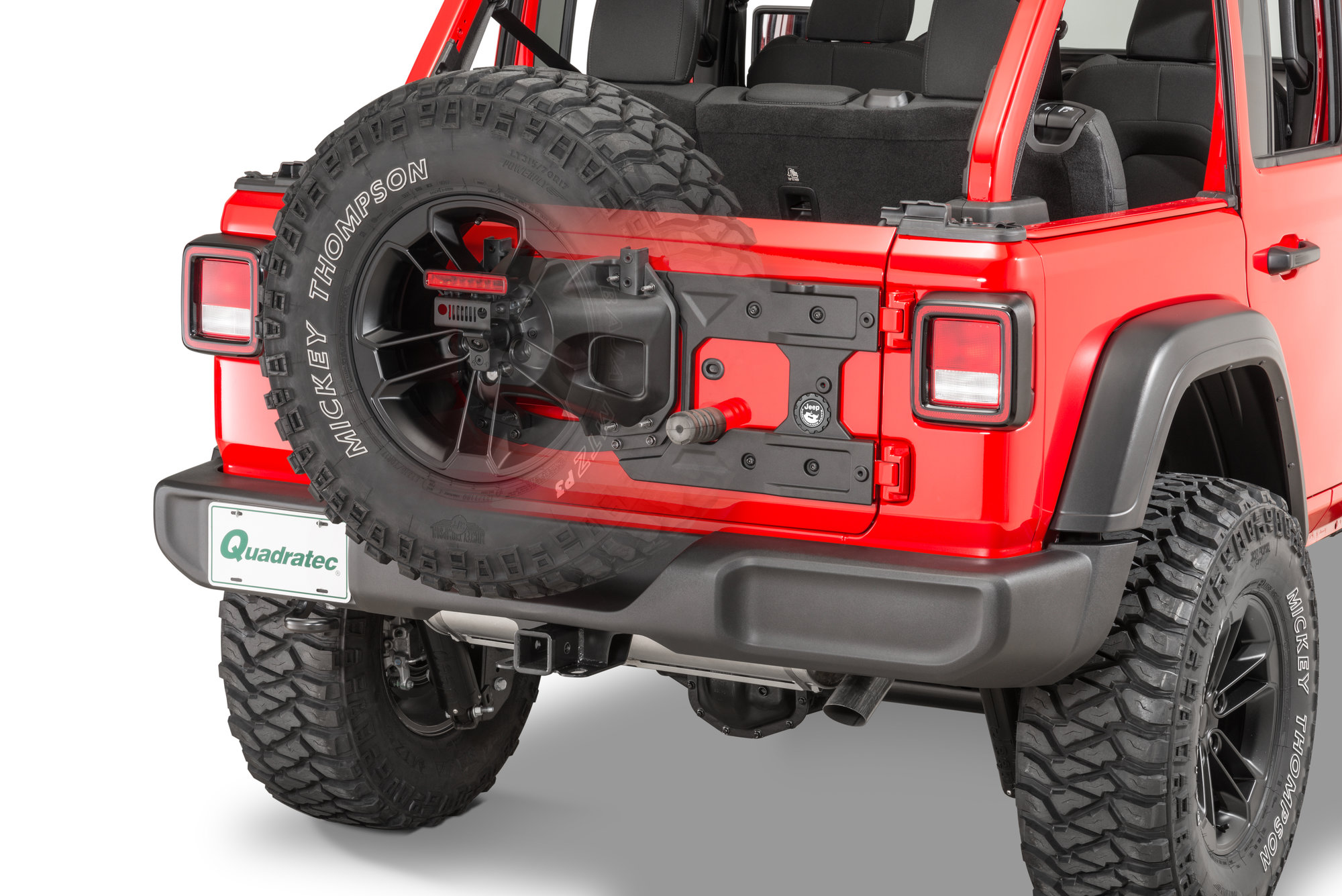 Mopar 82215355 Oversize Spare Tire Carrier Mounting Bracket Kit for 18-21 Jeep  Wrangler JL | Quadratec