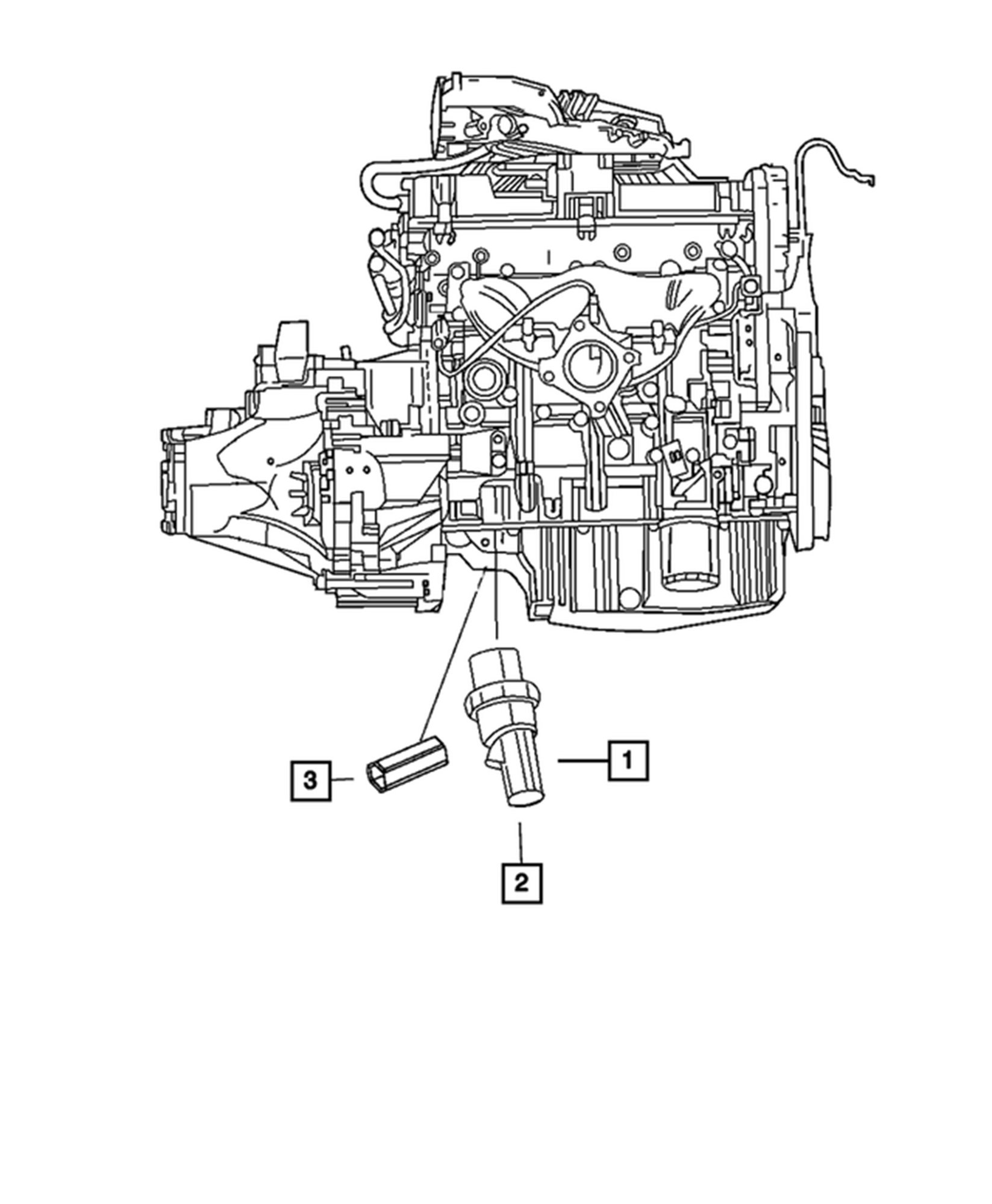 Mopar 68003360AA Oil Pressure Switch Package for 07-20 Jeep Compass/Patriot  MK & MP with  L4,  L4 - Gas Engine | Quadratec