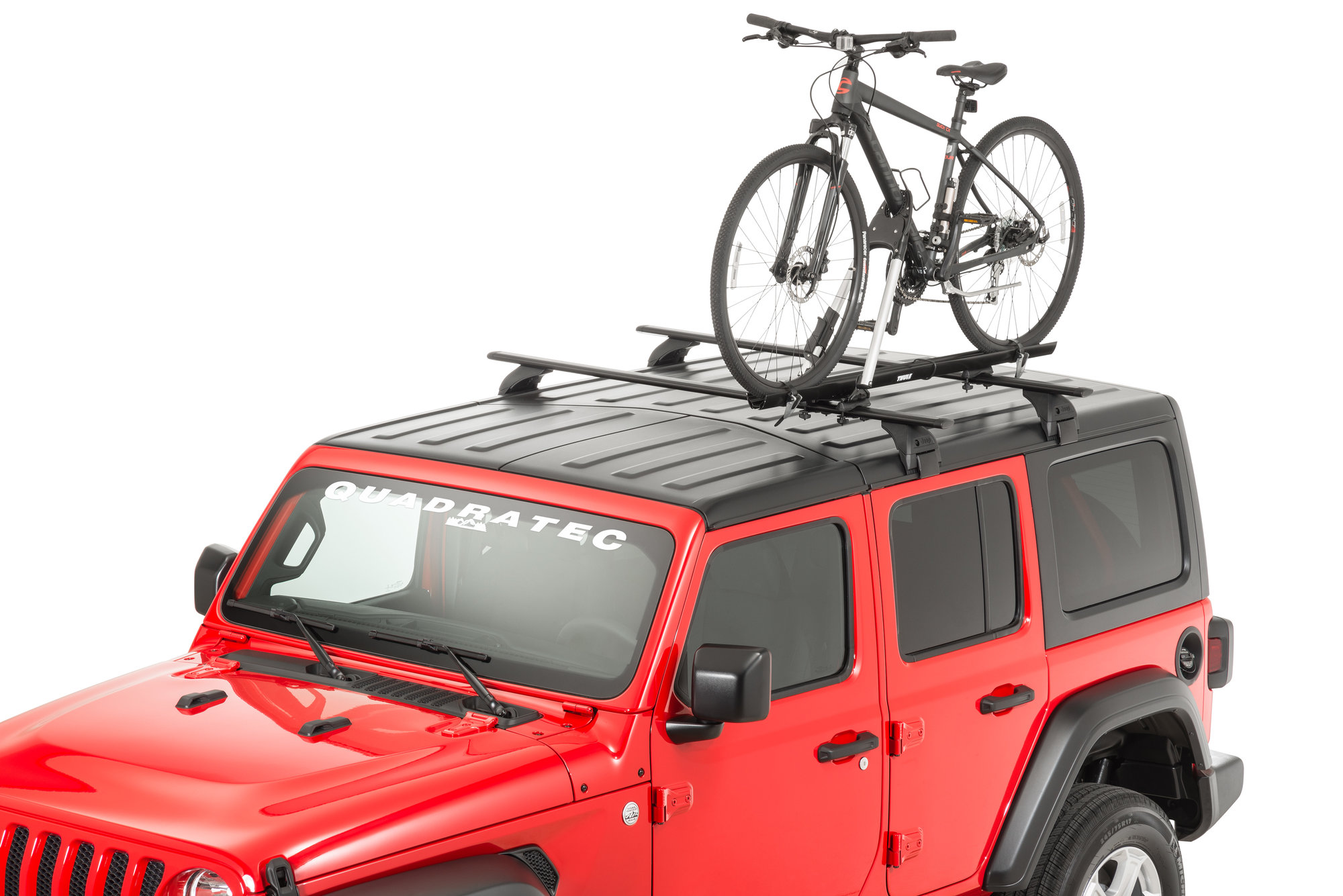Mopar TCOES599 Rooftop Bike Carrier Upright Mount Style | Quadratec