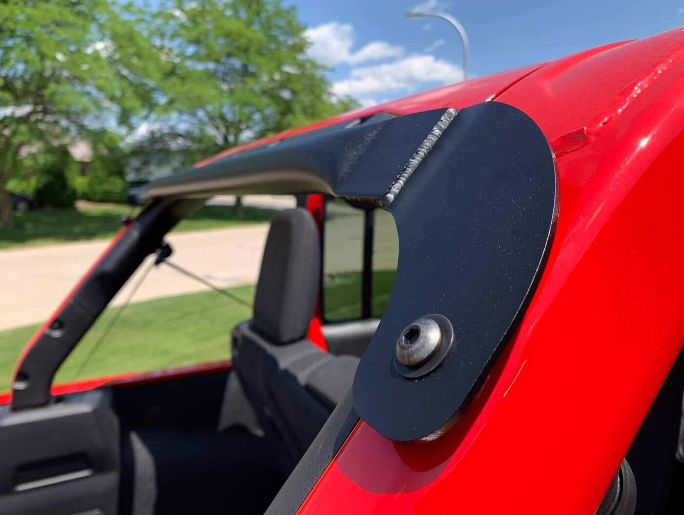 Sunluway Roll Cage Light/Speaker Mount Trunk Roll Holder for 2018-2020 Jeep Wrangler JL Unlimited 