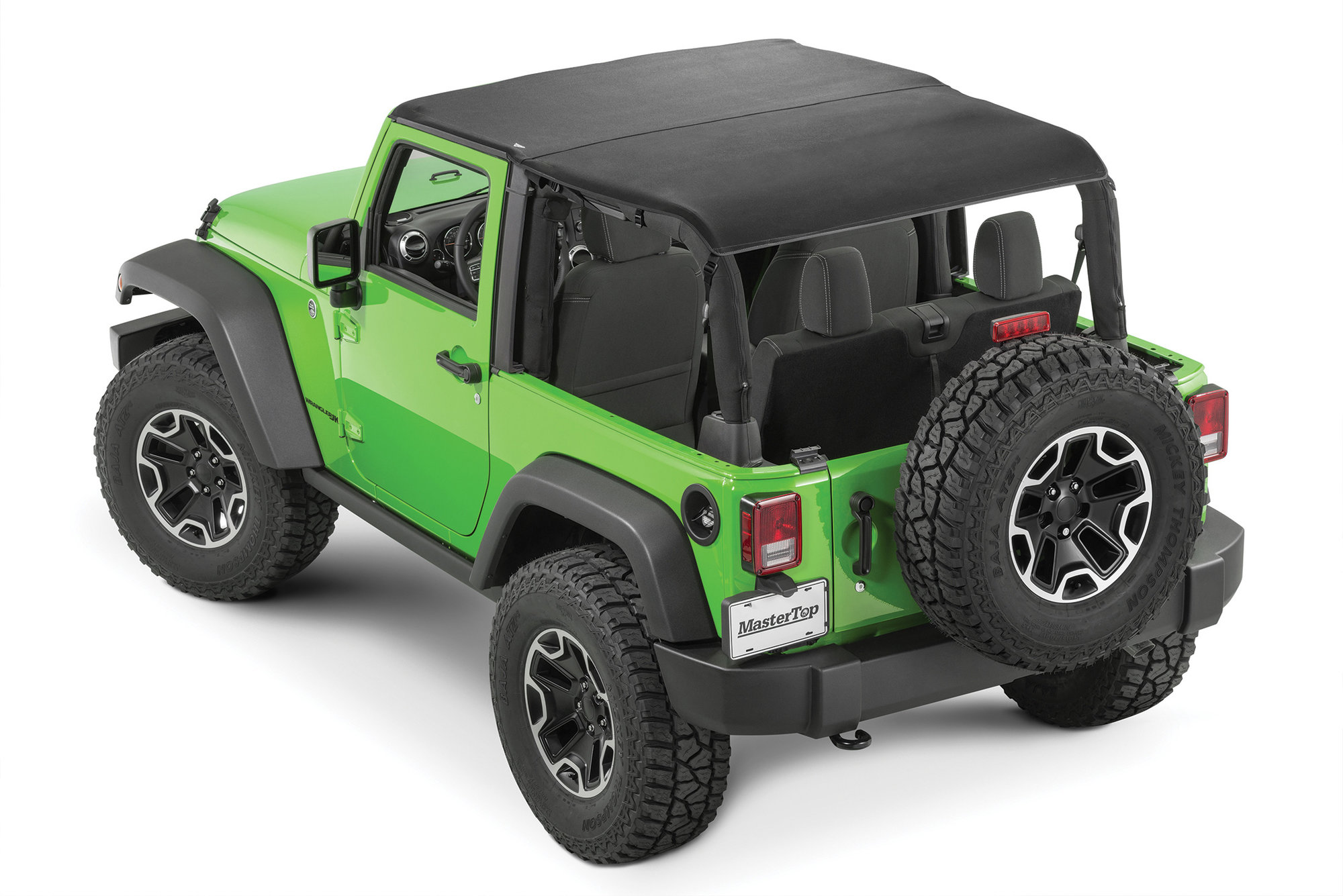 MasterTop Bimini Plus Top with Integrated Grab Handles for 07-18 Jeep  Wrangler JK 2-Door | Quadratec