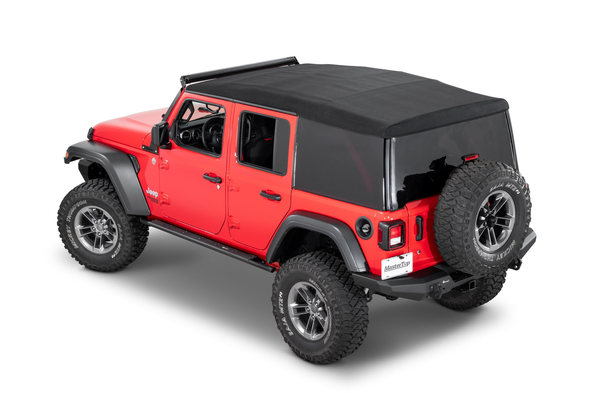 MasterTop Full View Window Repair System for 18 18 Jeep Wrangler JL  Unlimited with Factory Soft Top