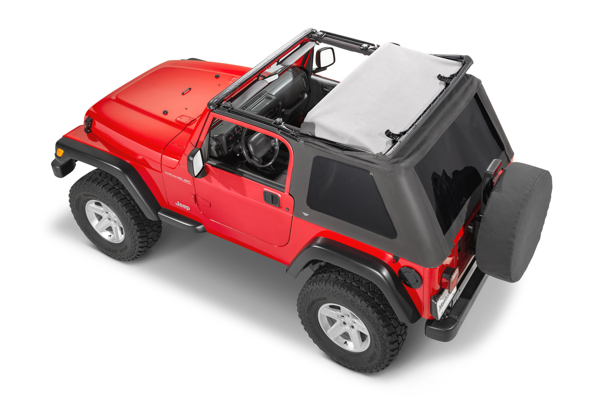 in MasterTwill Fabric for 04-06 Jeep Wrangler Unlimited LJ | Quadratec