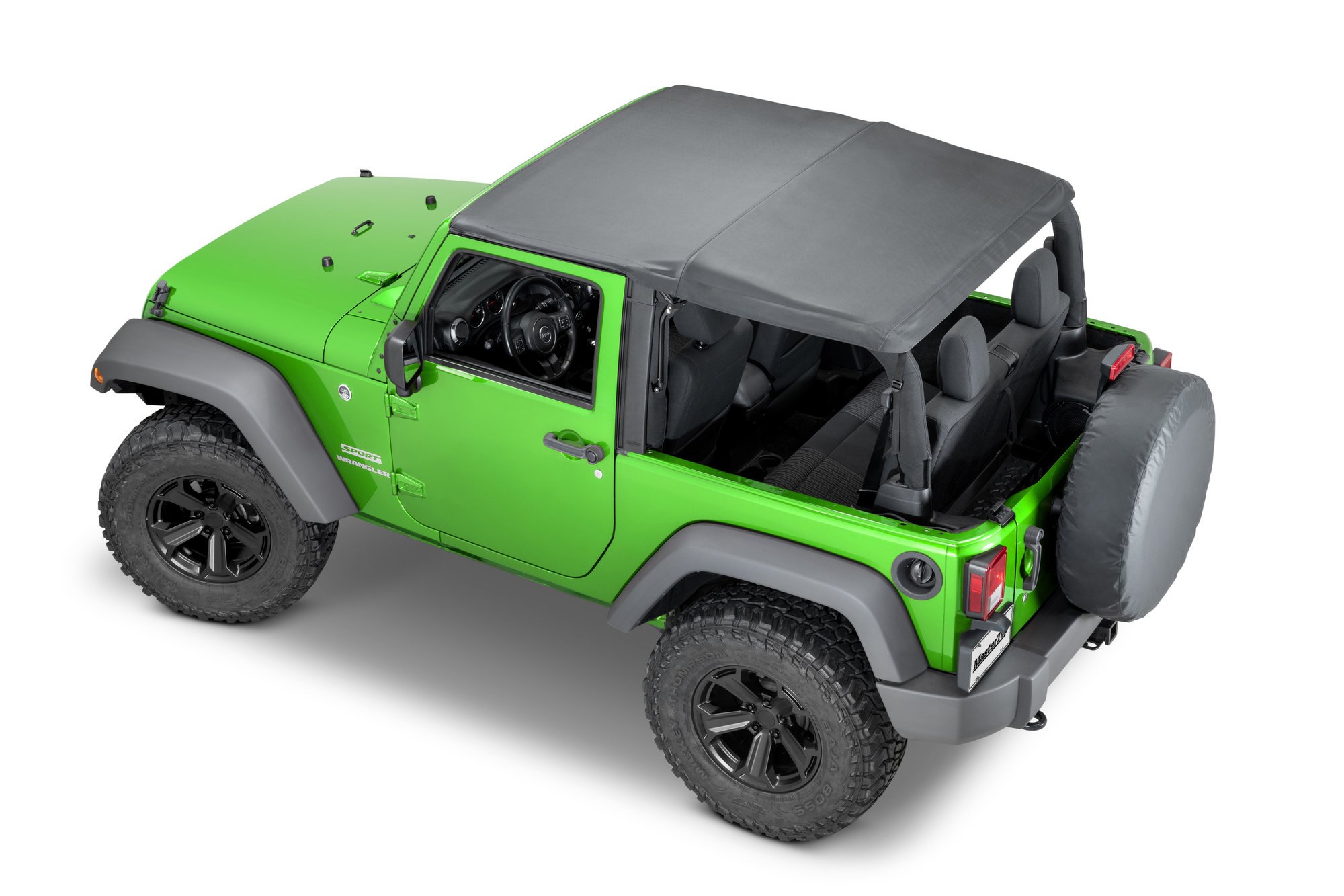 MasterTop SkyMaster® Frameless Fastback Soft Top for 07-18 Jeep Wrangler JK  | Quadratec