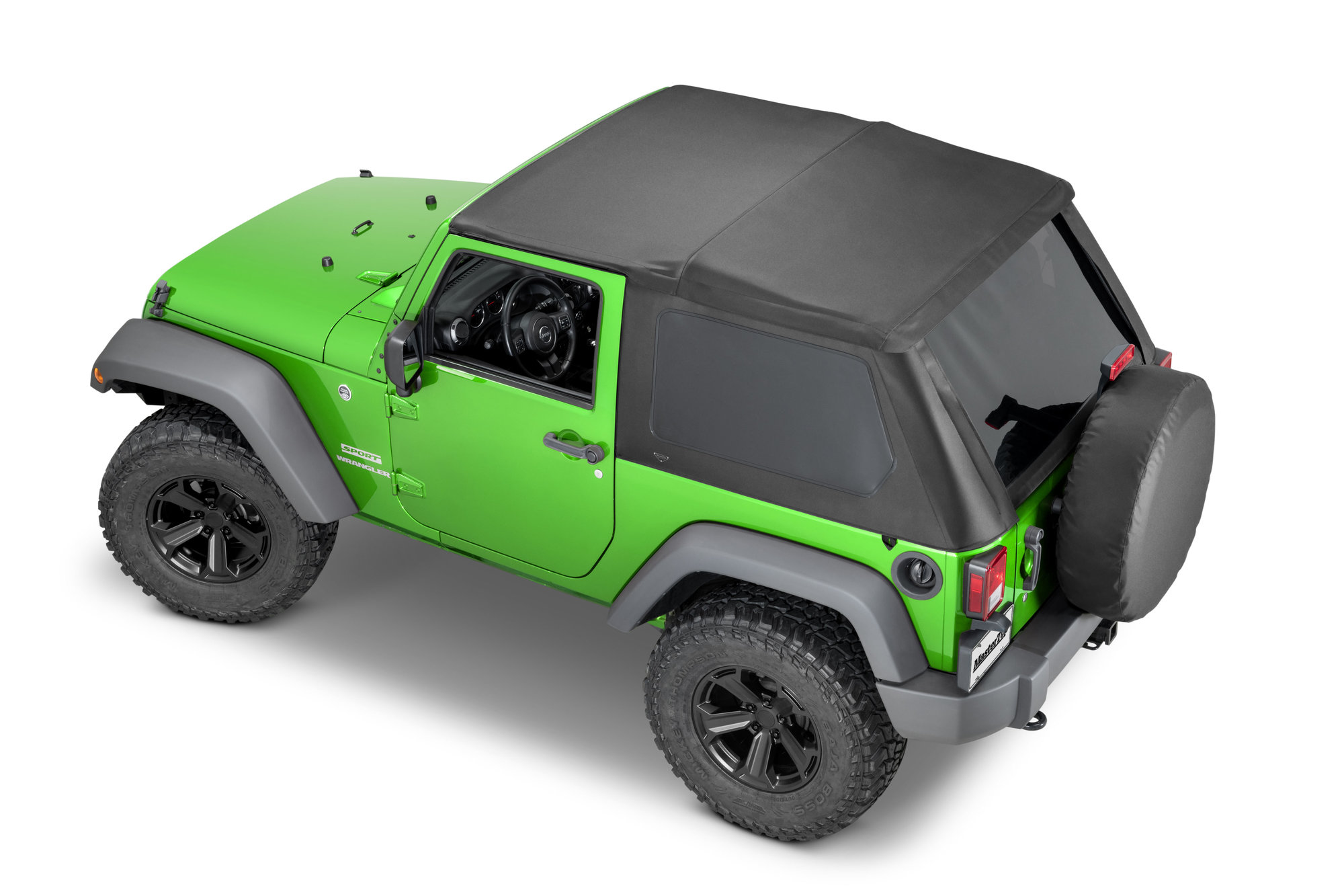 MasterTop SkyMaster® Frameless Fastback Soft Top for 07-18 Jeep Wrangler JK  | Quadratec