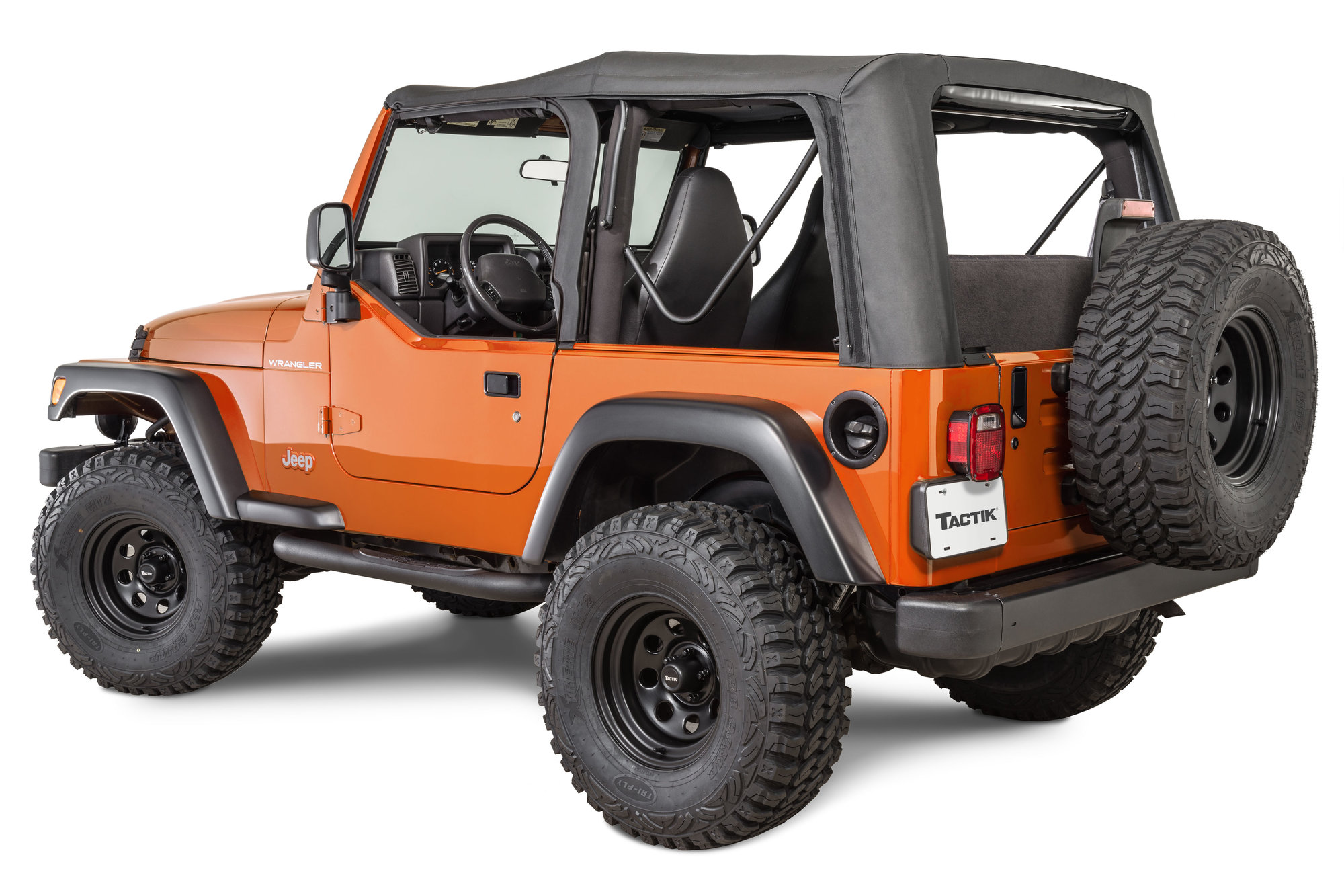 TACTIK Replacement Soft Top with Door Skins for 97-06 Wrangler TJ |  Quadratec