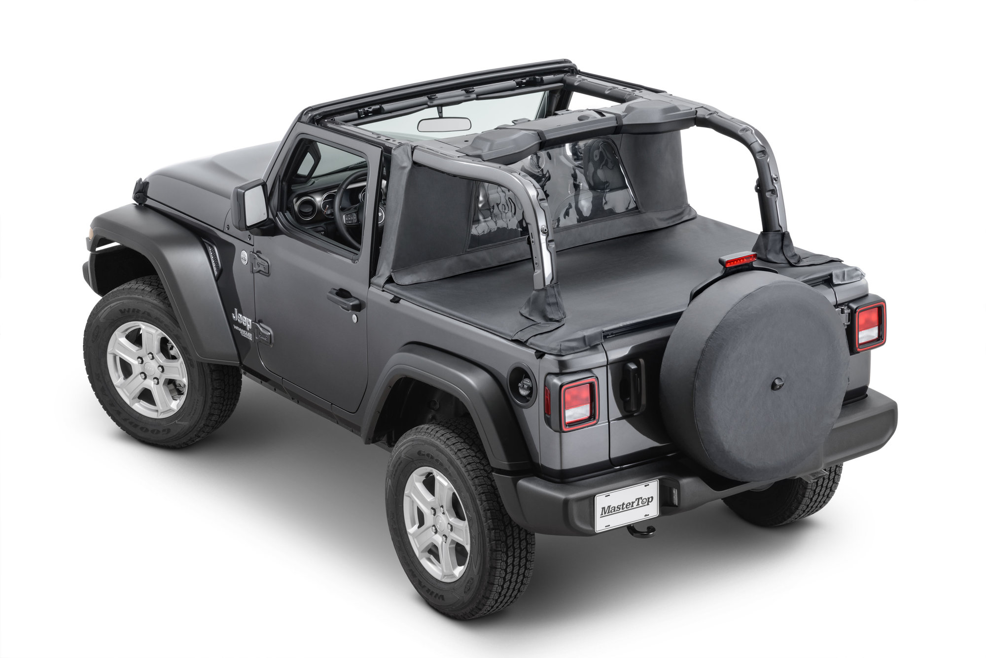 MasterTop Wind Stopper & Tonneau Cover Combo Kit for 18-22 Jeep Wrangler JL  2-Door | Quadratec