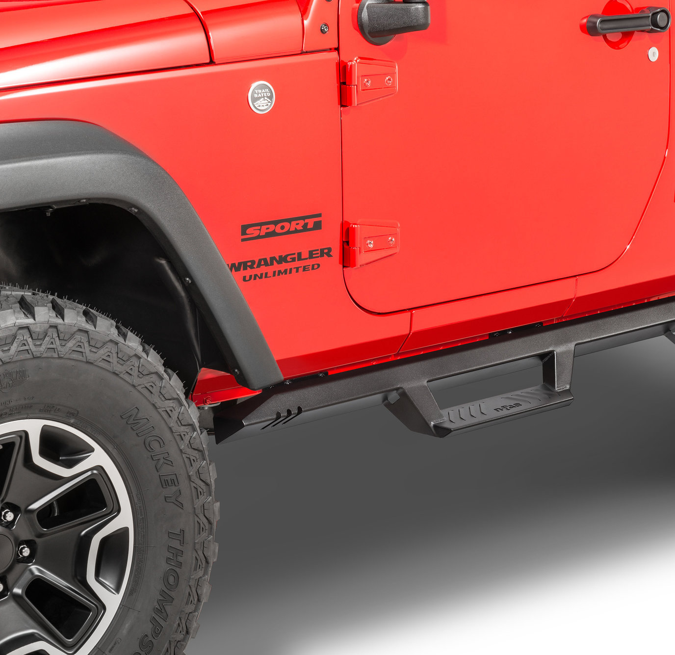 N-FAB EXJ072-TX EpYx Side Steps for 07-18 Jeep Wrangler JK 2-Door |  Quadratec