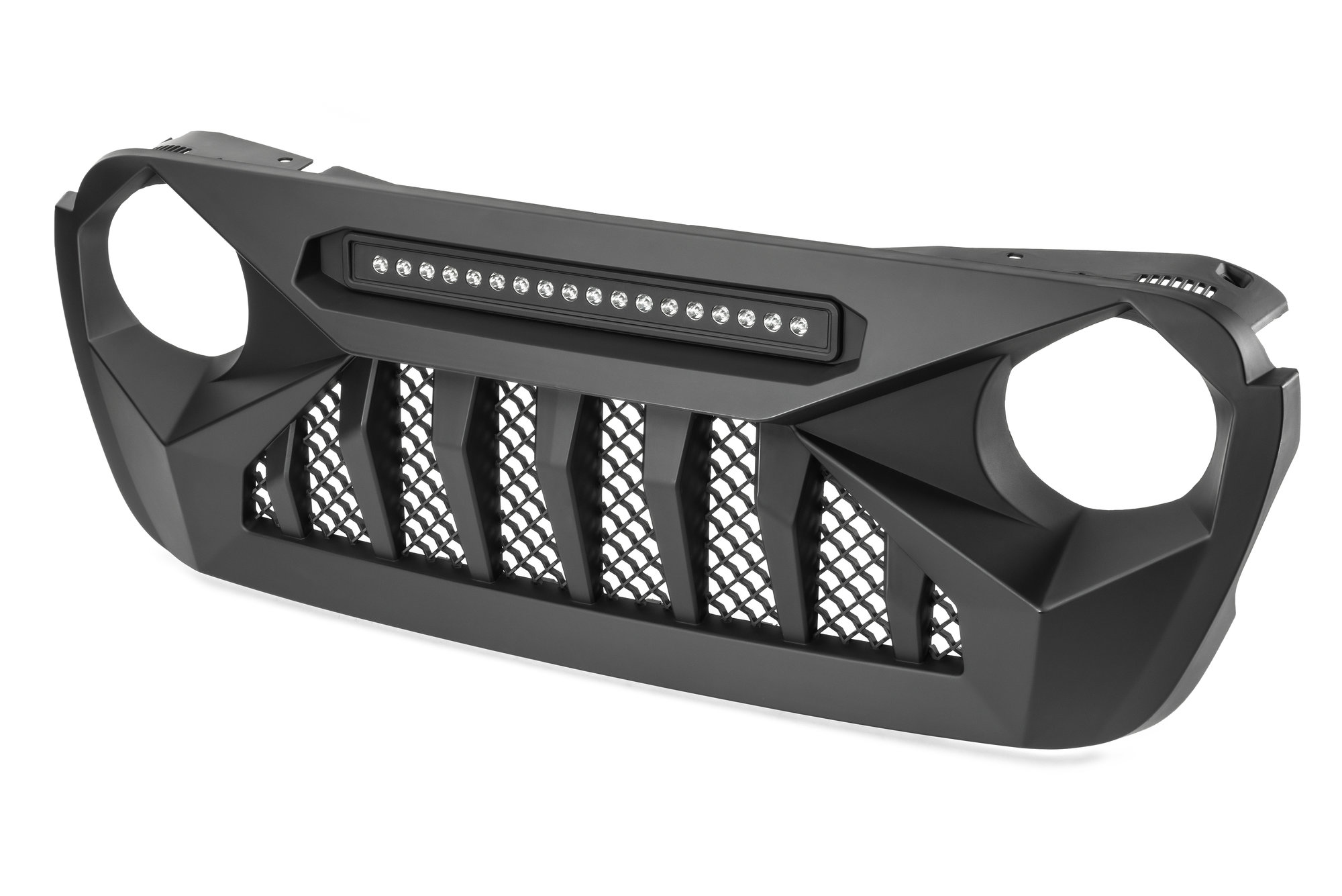 Overtread 19032 Pilot Rock Front Grille for 1820 Jeep Wrangler JL & Gladiator JT Quadratec